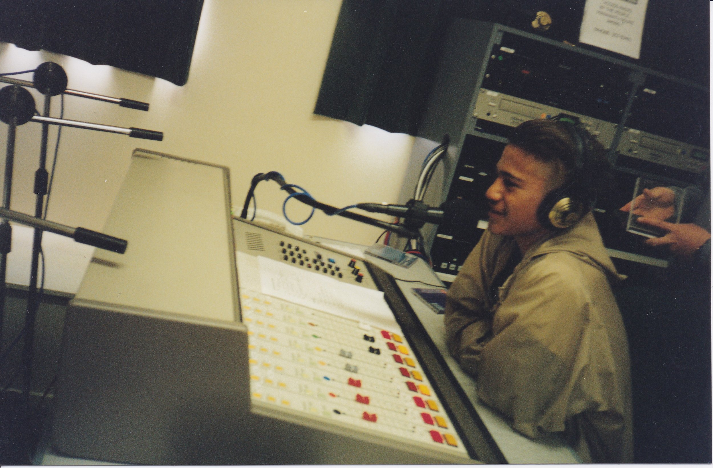 Tomorrow's broadcasters and influencers live on the radio in the On Air studio of our QEC premises.