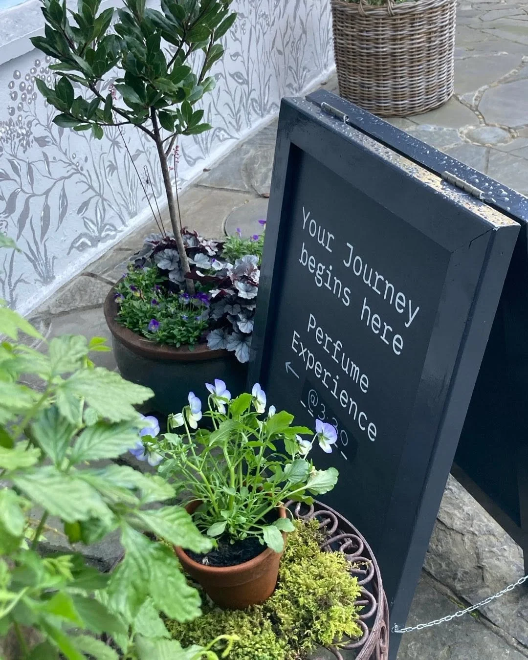 &sbquo;Your journey begins here - perfume experience.'

A sign writing project for the beautiful Burren Perfumery and their guided tours about fragrances, production processes and the history of the Perfumery in the heart of the Burren.

#signpaintin