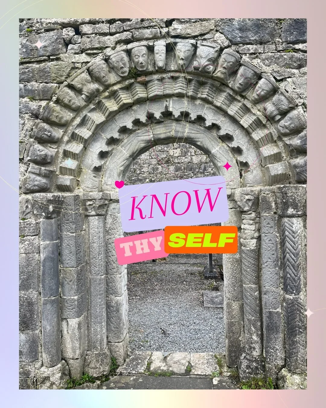If 2025 didn&rsquo;t go your way &mdash;
✨ Know thyself. Love thyself. ✨

That&rsquo;s the real oracle code for 2026.

Slide 1:
It looks like an ancient tomb, a crumbling doorway in County Clare &mdash; but something about it whispered truth.

Slide 