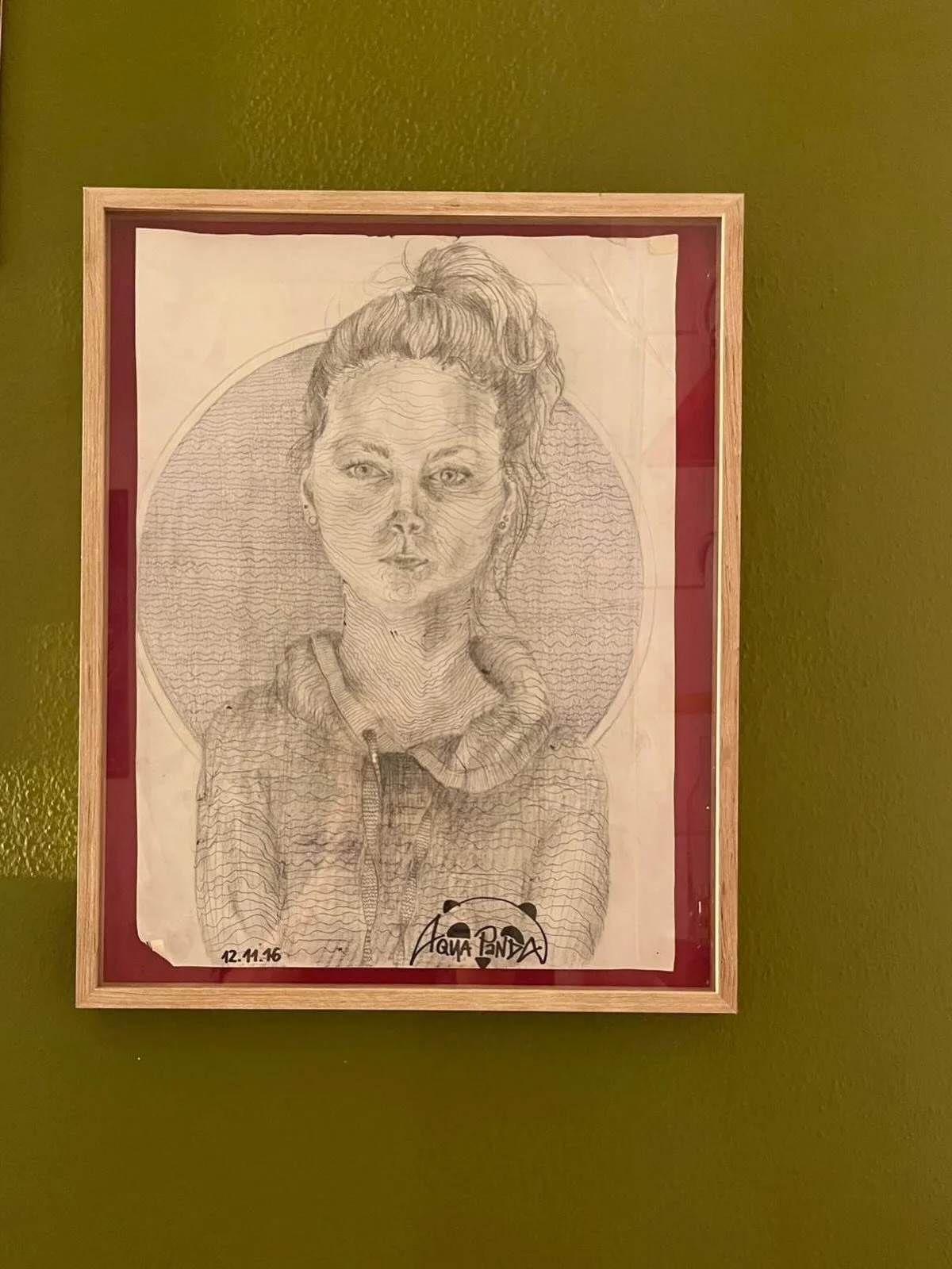 Just got off the phone with my heart &mdash;
my dear, beloved cousin Patrizia @patrizia_unger . 🤍

She sent me a photo of a portrait sketch I made of her almost ten years ago.
2016.

We&rsquo;ve always been &ldquo;Pati and Cilli&rdquo; = BCF = &ldqu