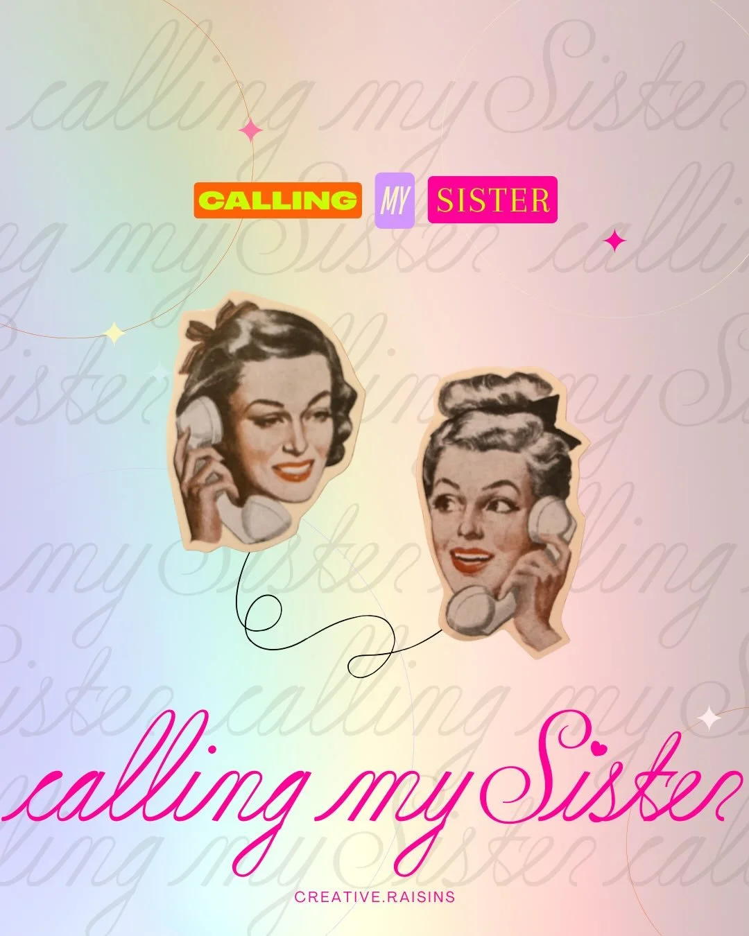 Calling My Sister.
Every Friday morning &mdash; 7:30 in Ireland, 8:30 in Germany &mdash; I call my sister Antonia, (leben_in_gold).
An hour or more of tuning in, tuning up, and tuning out the noise.

We bring our questions, our edges, our ideas&helli