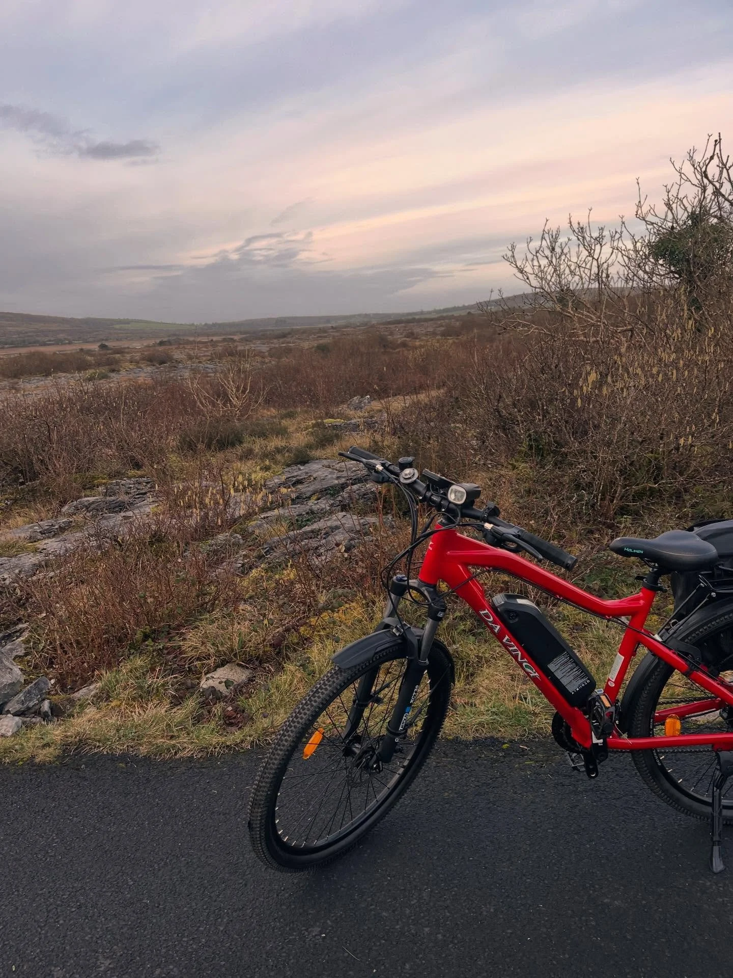 It&rsquo;s already my second day cycling 🚴&zwj;♀️ on my red fire horse ❤️ 🔥 🐎 bicycle &ldquo;daVinci&rdquo; through the Burren landscape to work and the cycle to work scheme. 

Love it 🥰! 

&hellip;meeting lots of wild Irish goats on my way 🐐