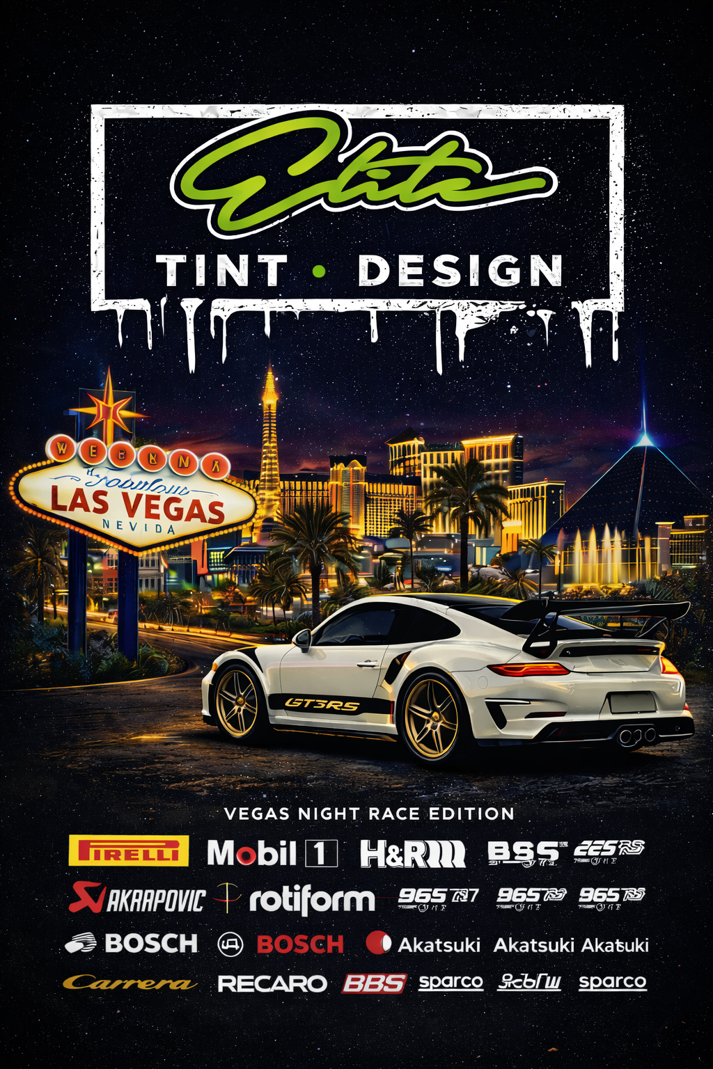 Vegas Night race ELITE TINT • DESIGN