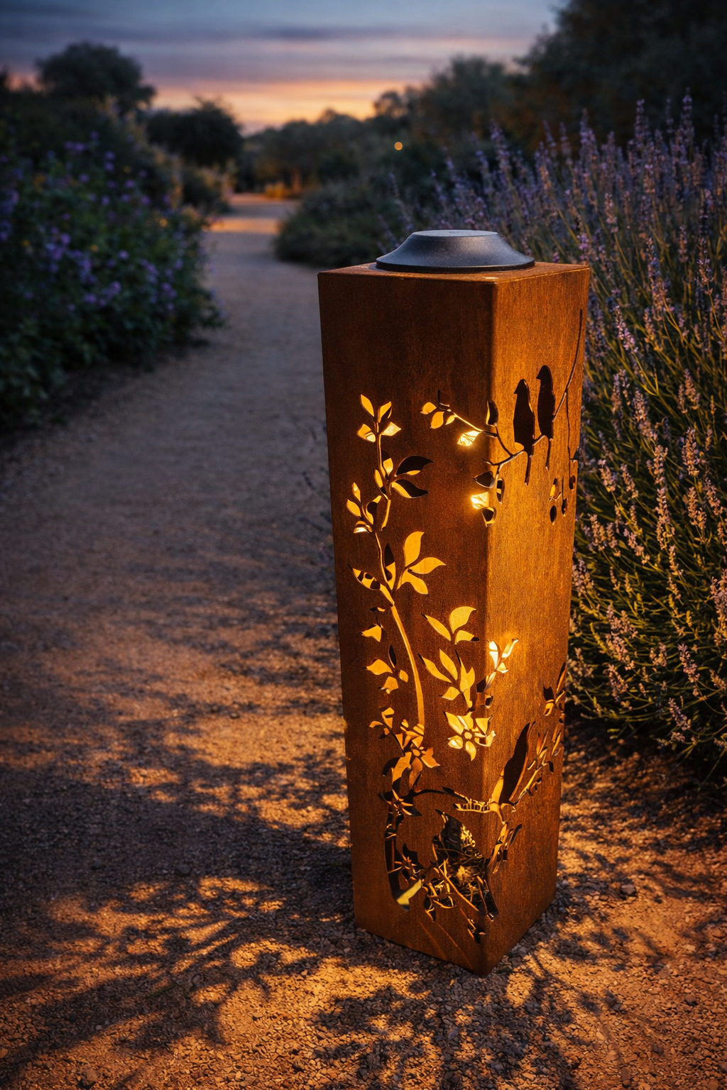 solar light column