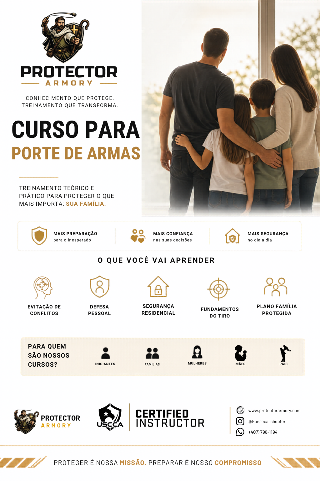 USCCA CCW (para licença de porte)