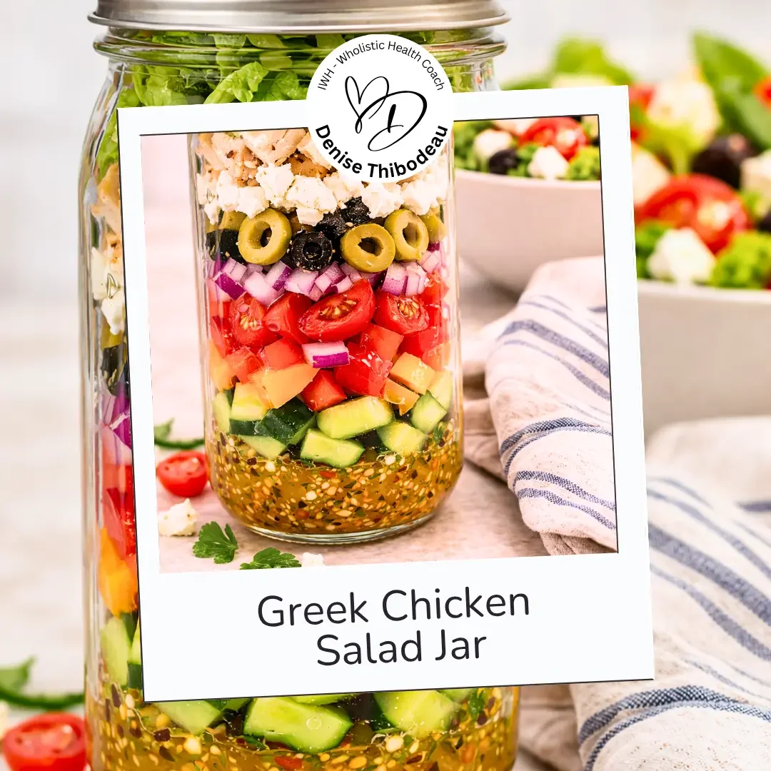 Greek Chicken Salad Jar