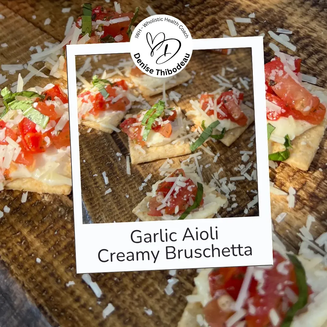 Bruschetta with Roasted Garlic Aioli 