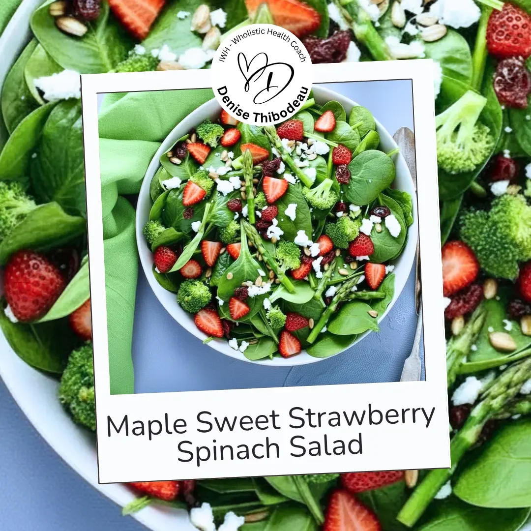  Maple Sweet Strawberry Spinach  Salad 