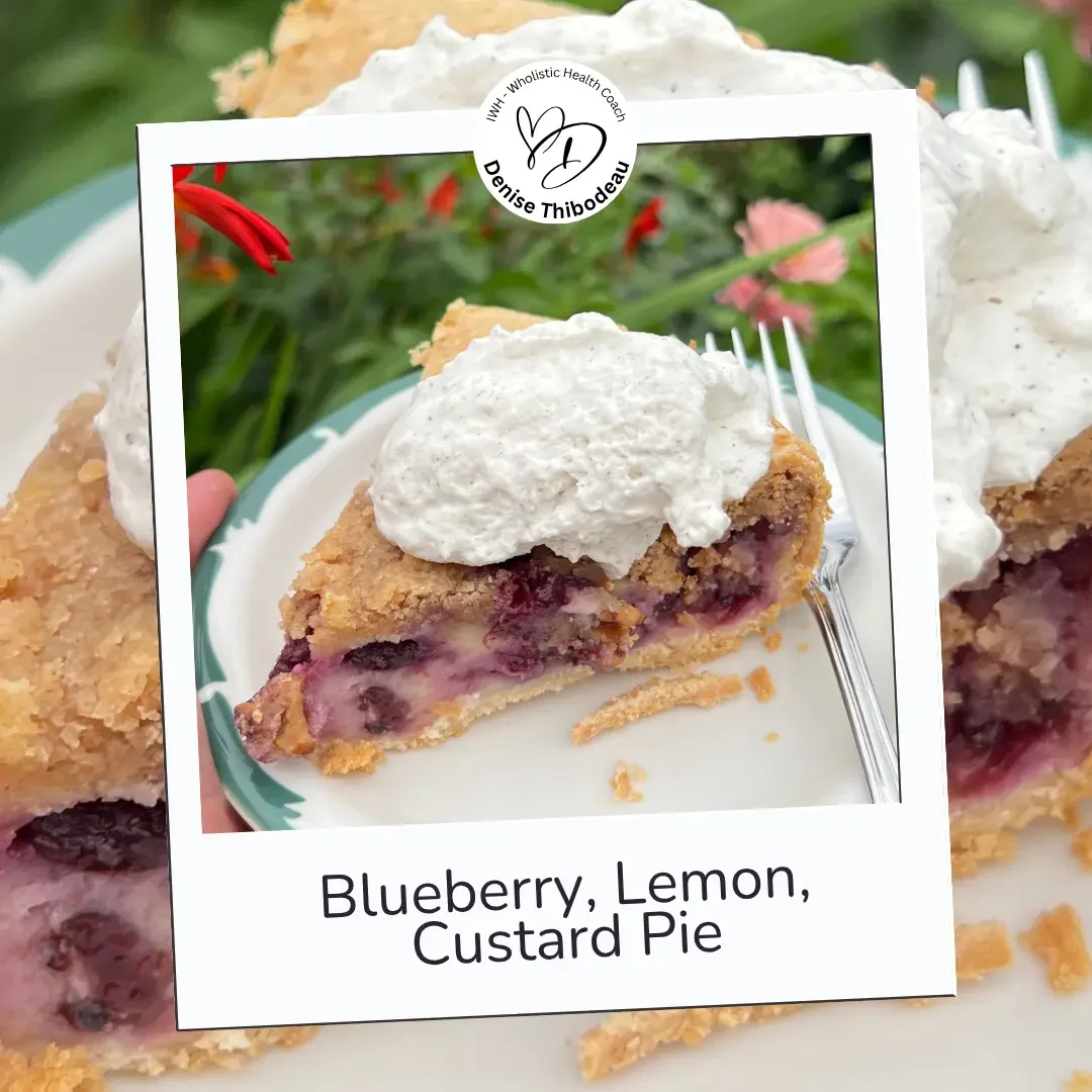 Blueberry Lemon Custard Pie