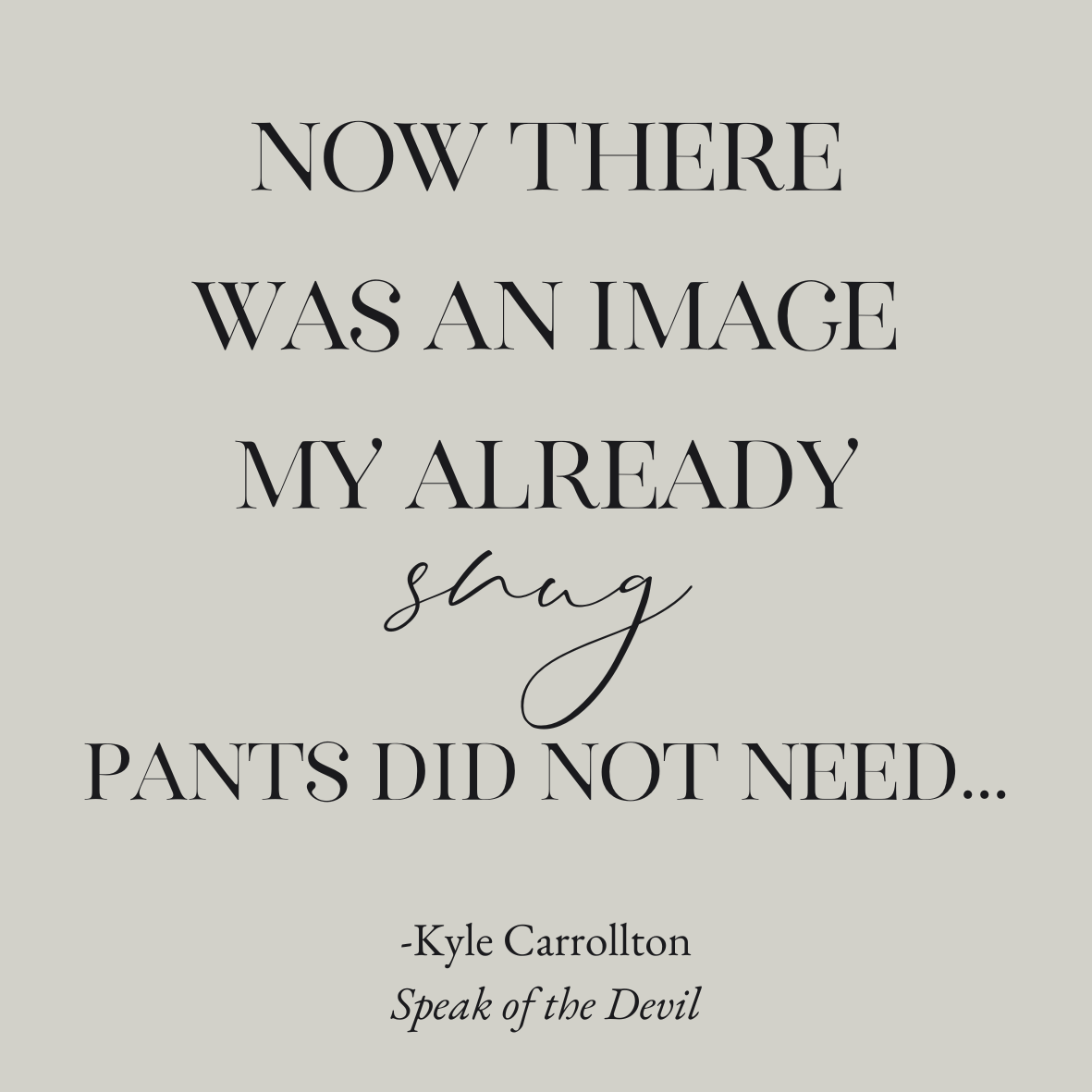 Sticker - Now there was an image...Speak of the Devil