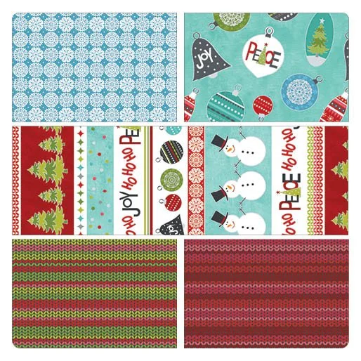 A Cozy Winter By Cherry Guidry- 1 Yard Bundle (5pc)-Benartex Contempo