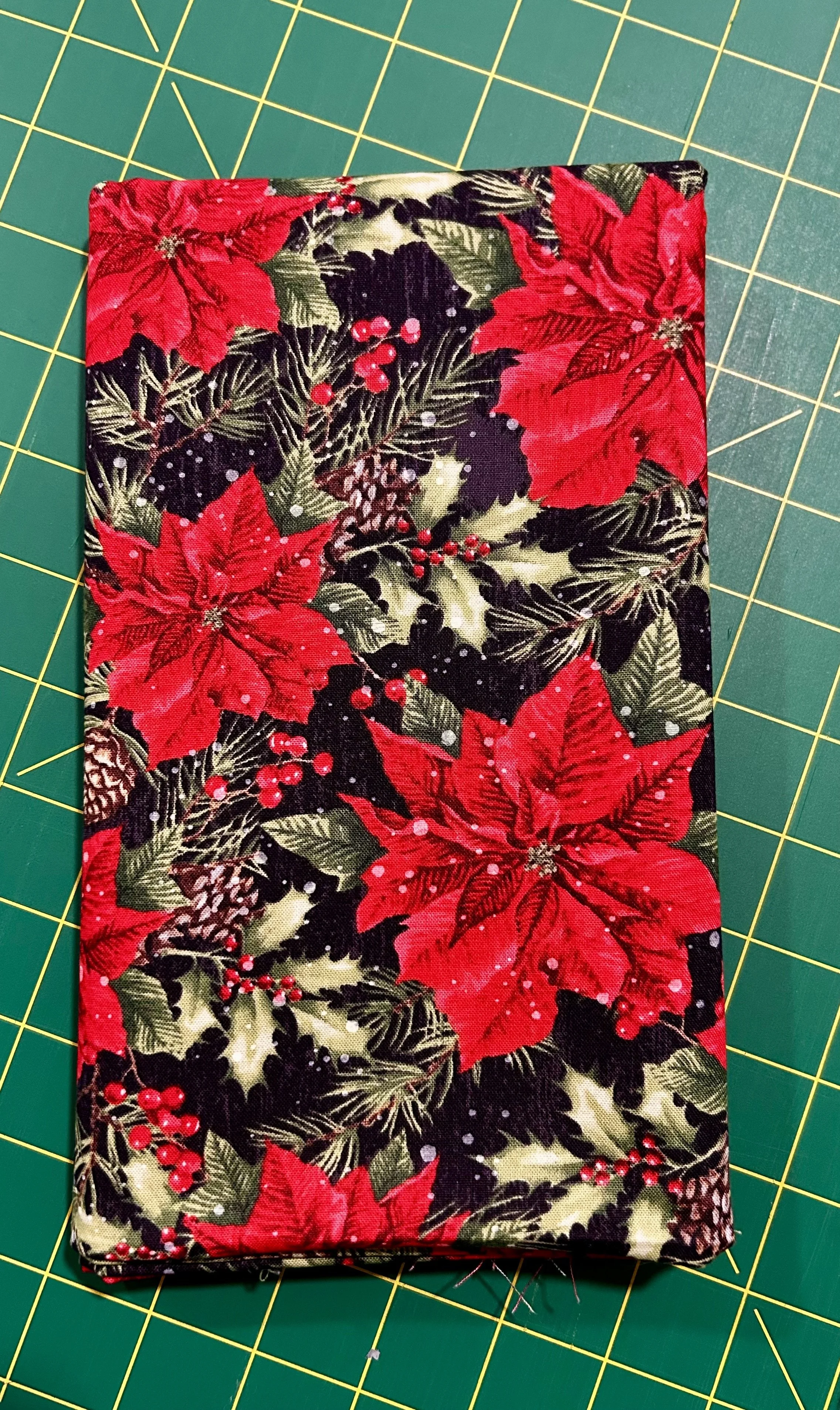 Poinsettias & Pinecones by Brother Sister Design Studio – 44" × WOF Fabric Cut