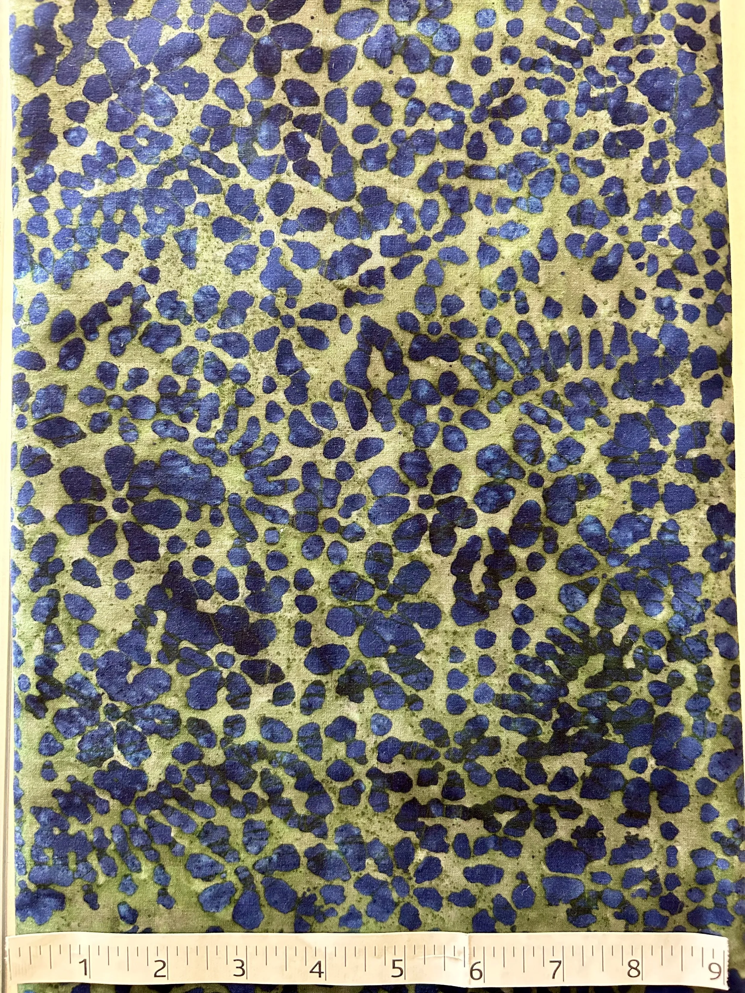 Batik-Green/Blue Flowers