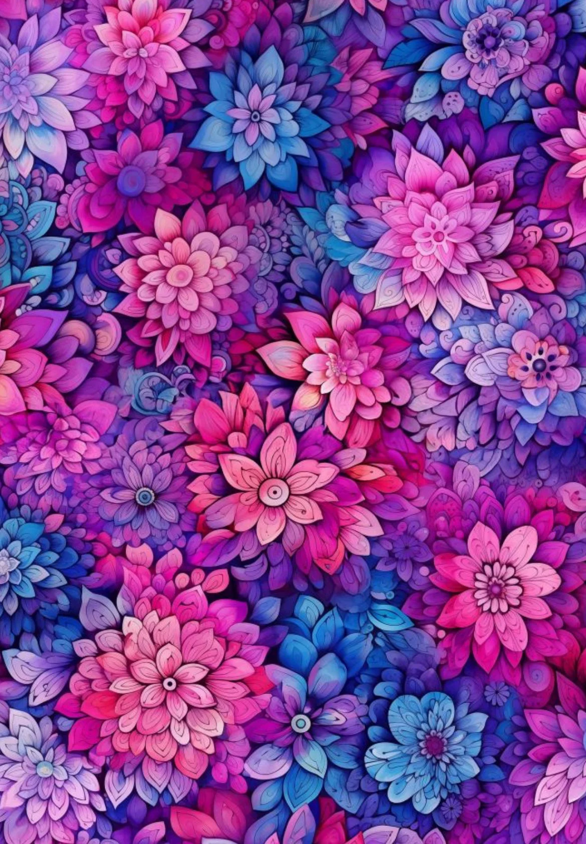 Petal Party Digital Cotton Fabric