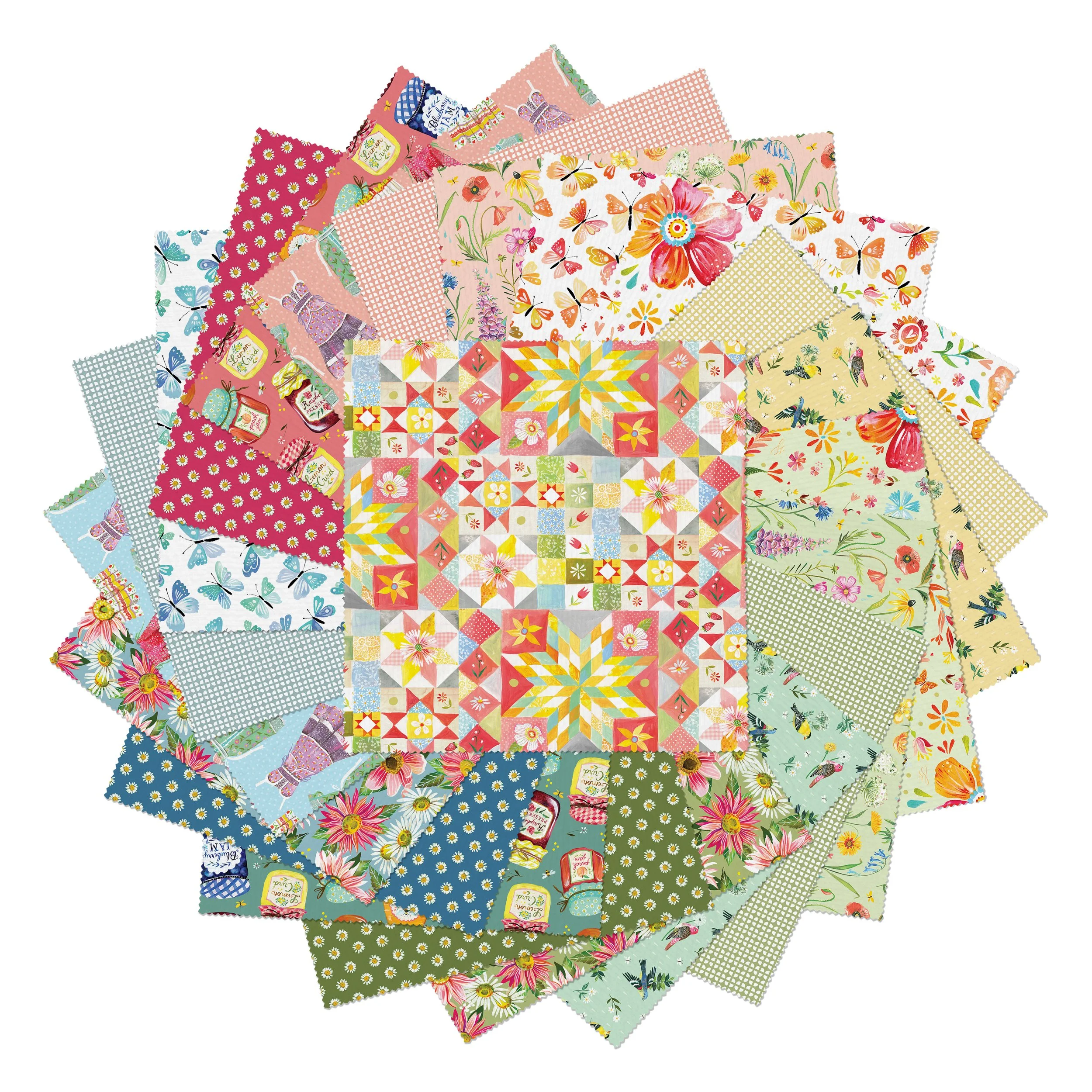 A Prairie Heart 10" x 10" Squares (42 pc) - Katie Daisy for Benartex