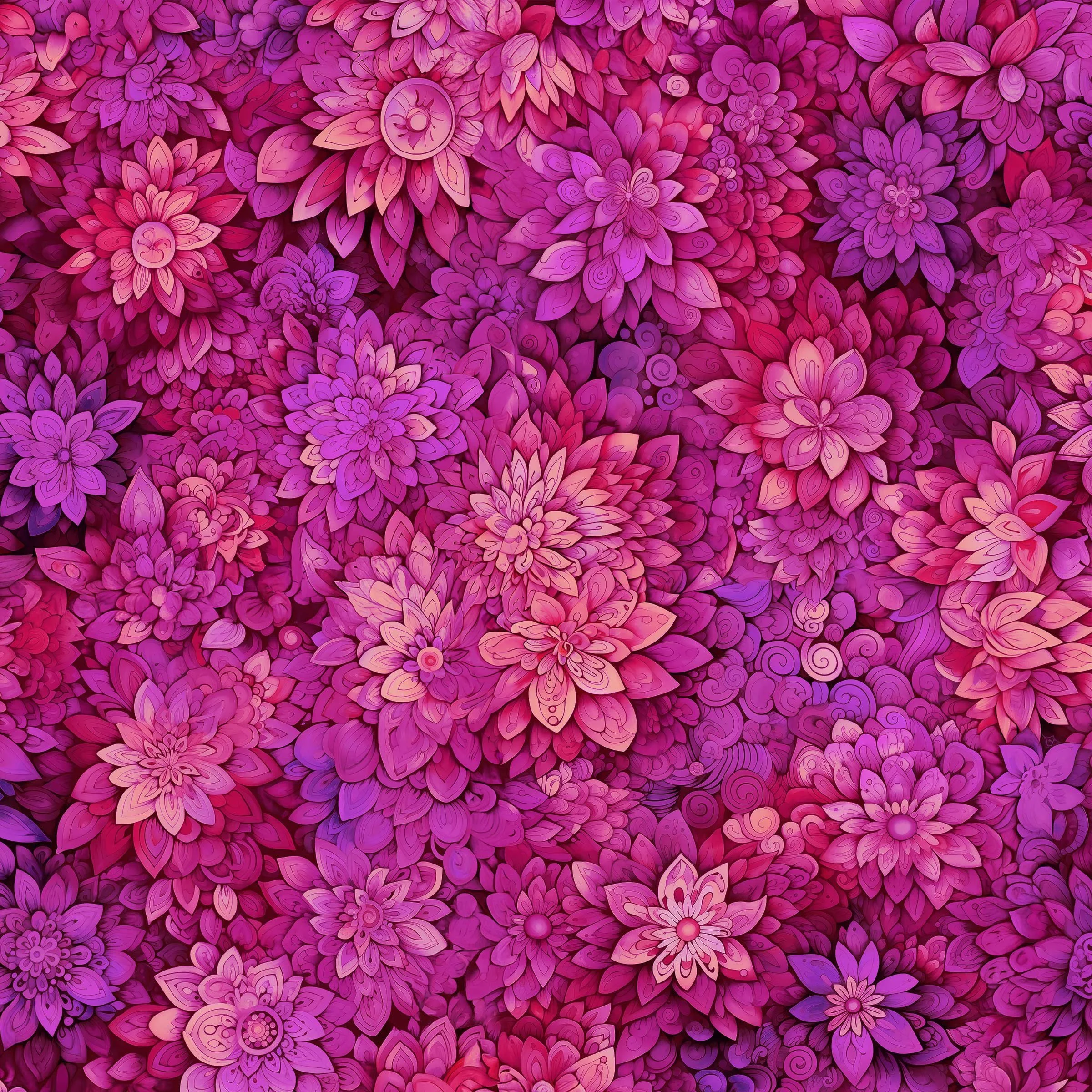 Petal Party Digital Cotton Fabric