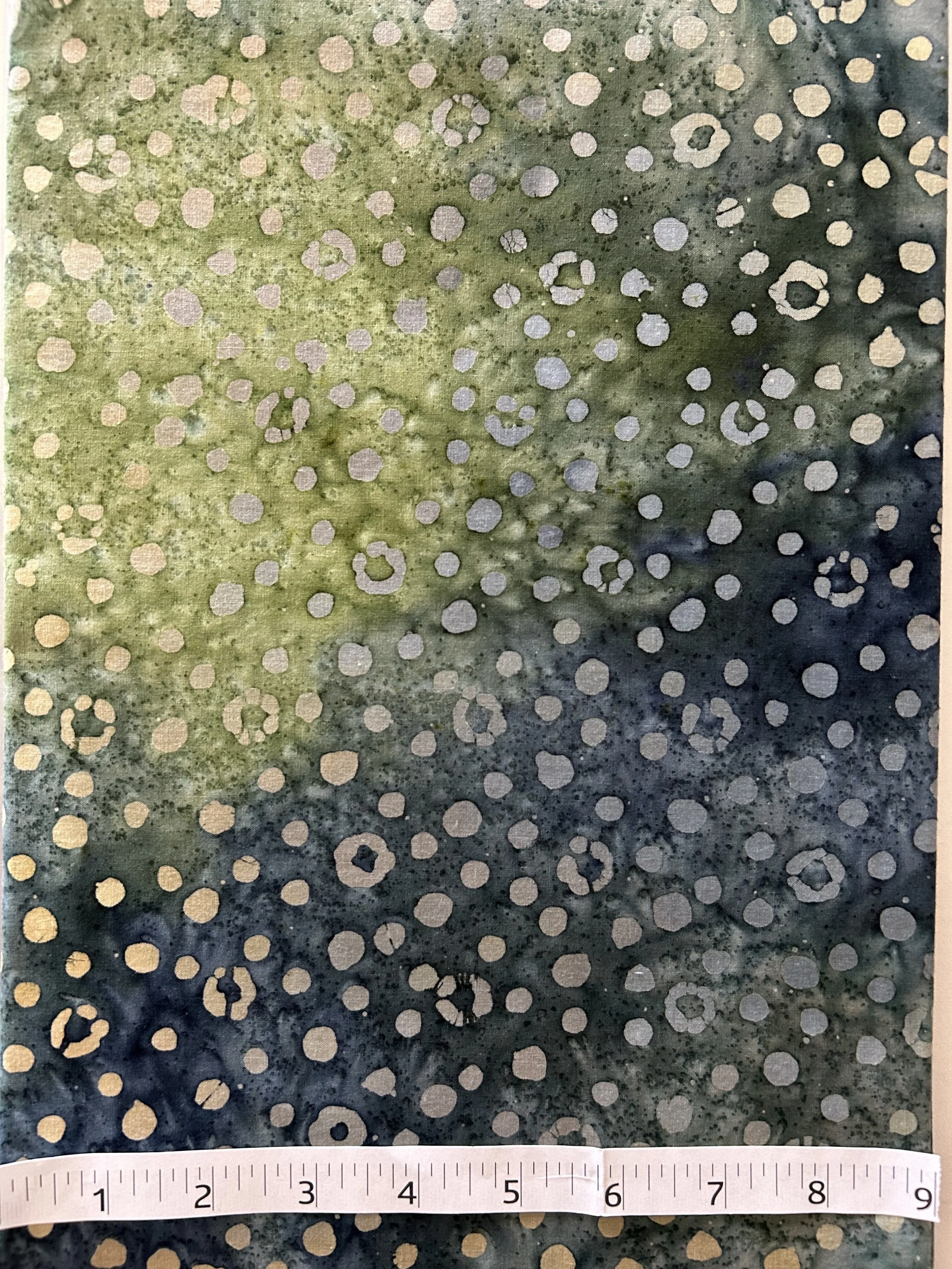 Batik-Greens Circles