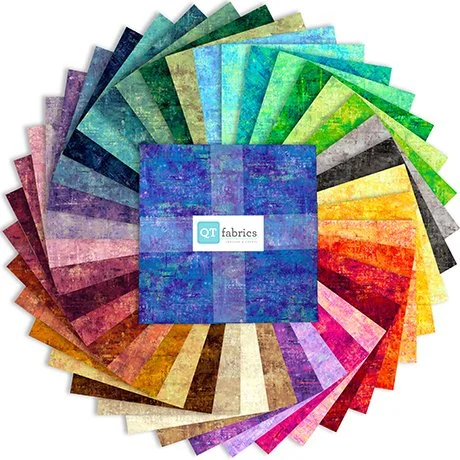 QT Fabrics Designer Vibe 10" Square Pack (42 Pieces) - Premium Quilting Pre-cut