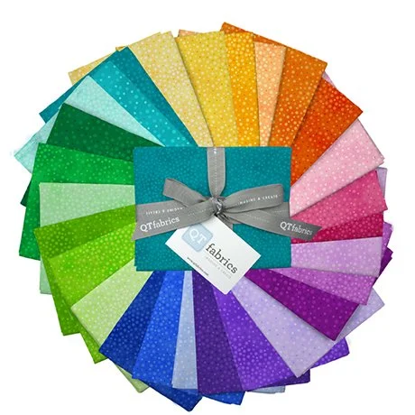 QT Fabrics Spotsy Bloom Fat Quarter Bundle - Premium Quilting Cotton