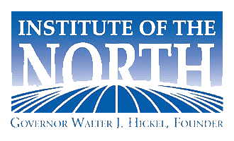 Logo of the Institute of the North with text and design elements