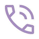 Icon of a landline telephone receiver with signals indicating call or communication.