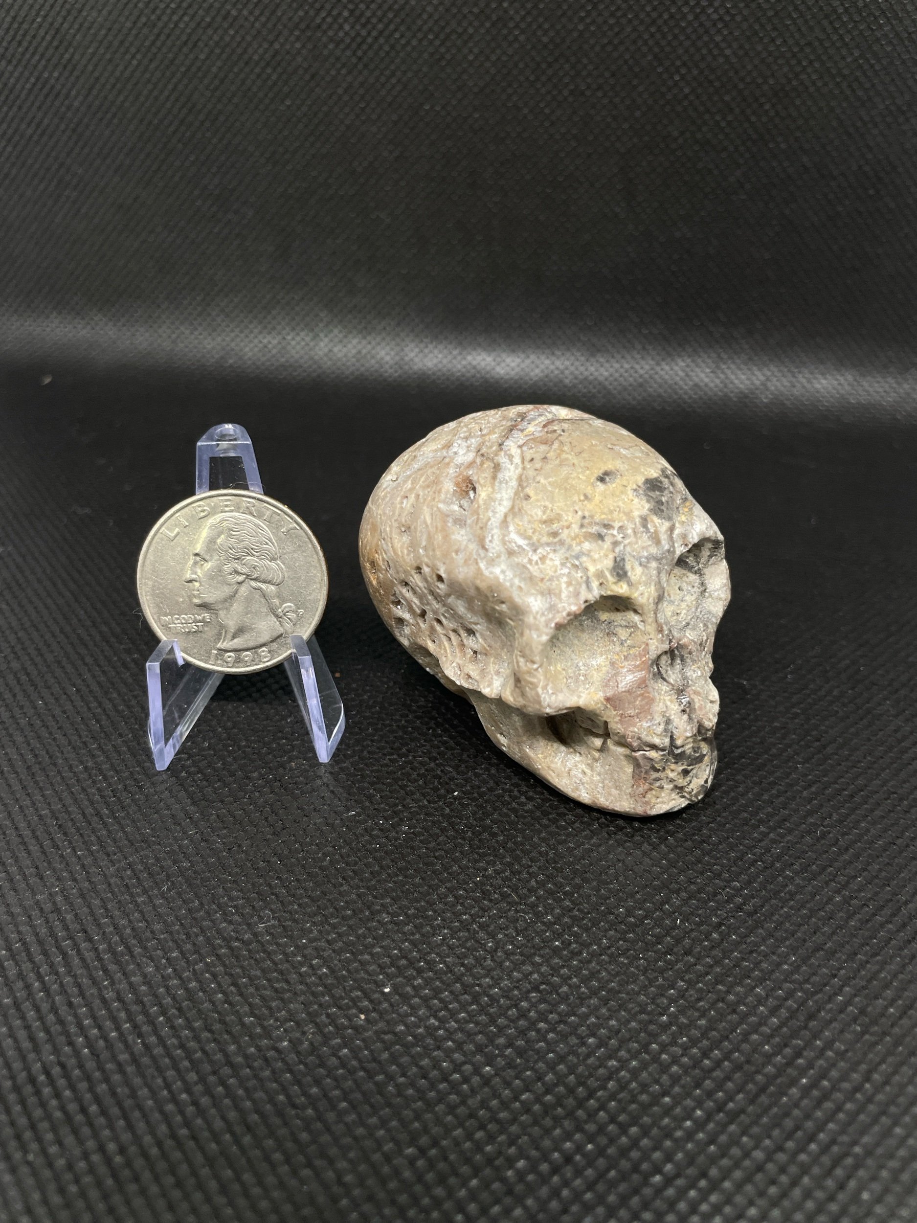 Sphalerite Skull Crystal Carving