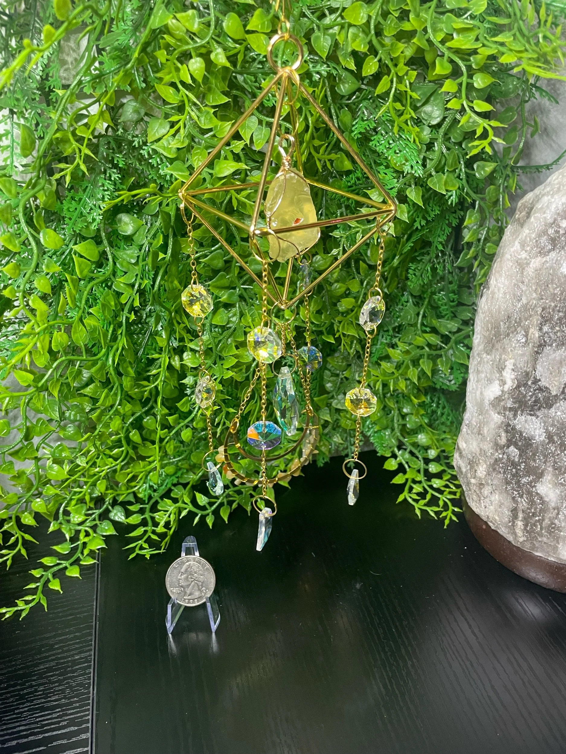 Citrine Diamond Sun Catcher