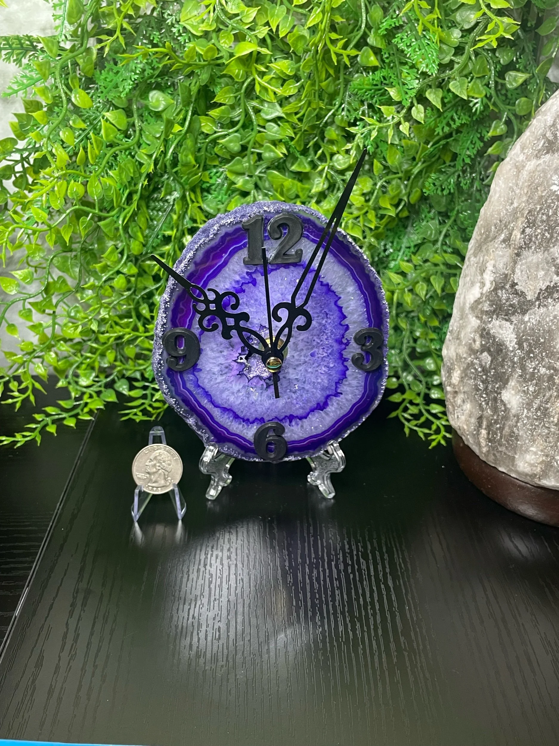 Agate Clock (Purple)