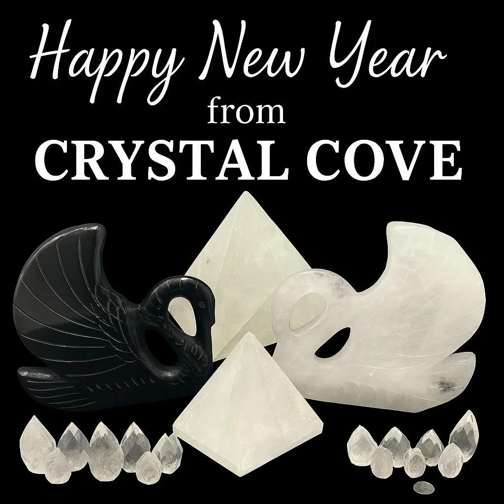 ✨From molten beginnings to crystalline clarity &mdash; may your year unfold like quartz: strong, luminous, and full of purpose. Happy New Year from Crystal Cove!✨ Get 10% OFF your first order this new year! Crystalcovesp.com