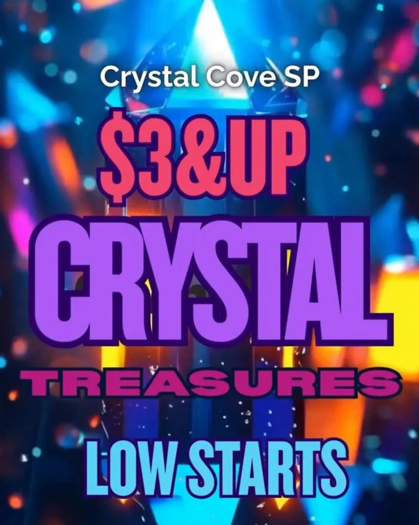 ✨ Crystal Cove SP Live Sale ✨
Join us Wednesday at 6:30 PM EST for radiant crystal treasures starting at just $3 &amp; up!
Low starts, high vibes, and glowing gems you won&rsquo;t want to miss 💎
Streaming on Whatnot &mdash; tap in and claim your spa