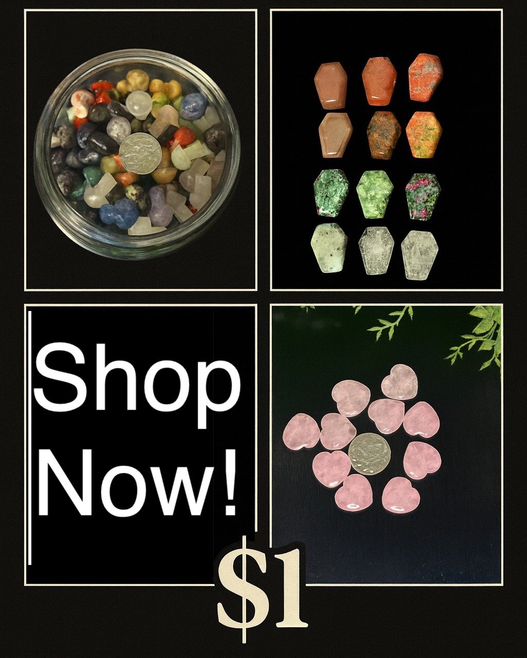 🧿✨ Monday Minis at Crystal Cove! ✨🧿
Start your week with something small, sparkly, and powerful.
Mini spheres, tiny towers, pocket-sized magic&mdash;perfect for your altar, desk, or travel pouch.
💫 Limited quantities. Big energy.
🔮 Shop now at cr