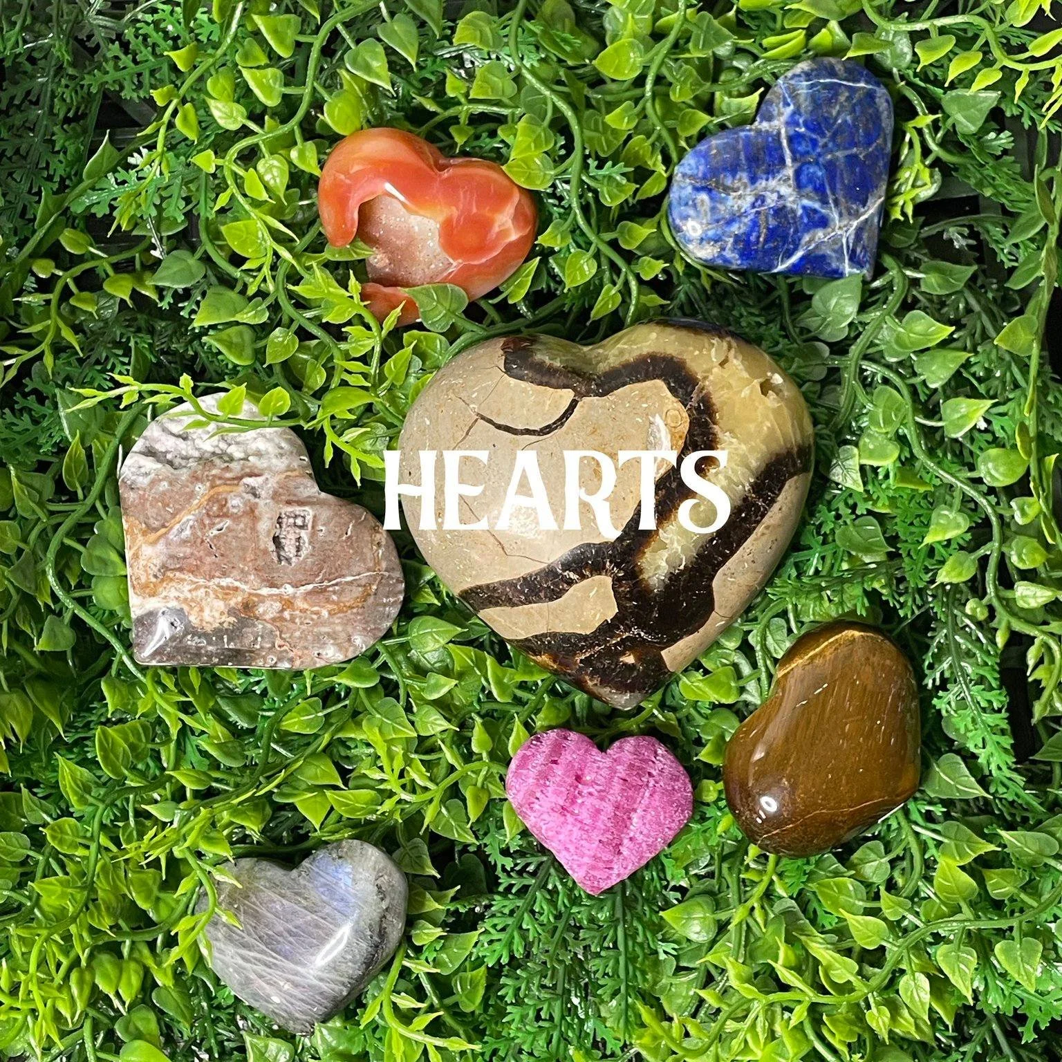 Happy Valentine's Day from Crystal Cove! Shop the heart collection! https://crystalcovesp.com/shop/hearts #crystals #viralnow #trending #FYP #hiddengems #vibes