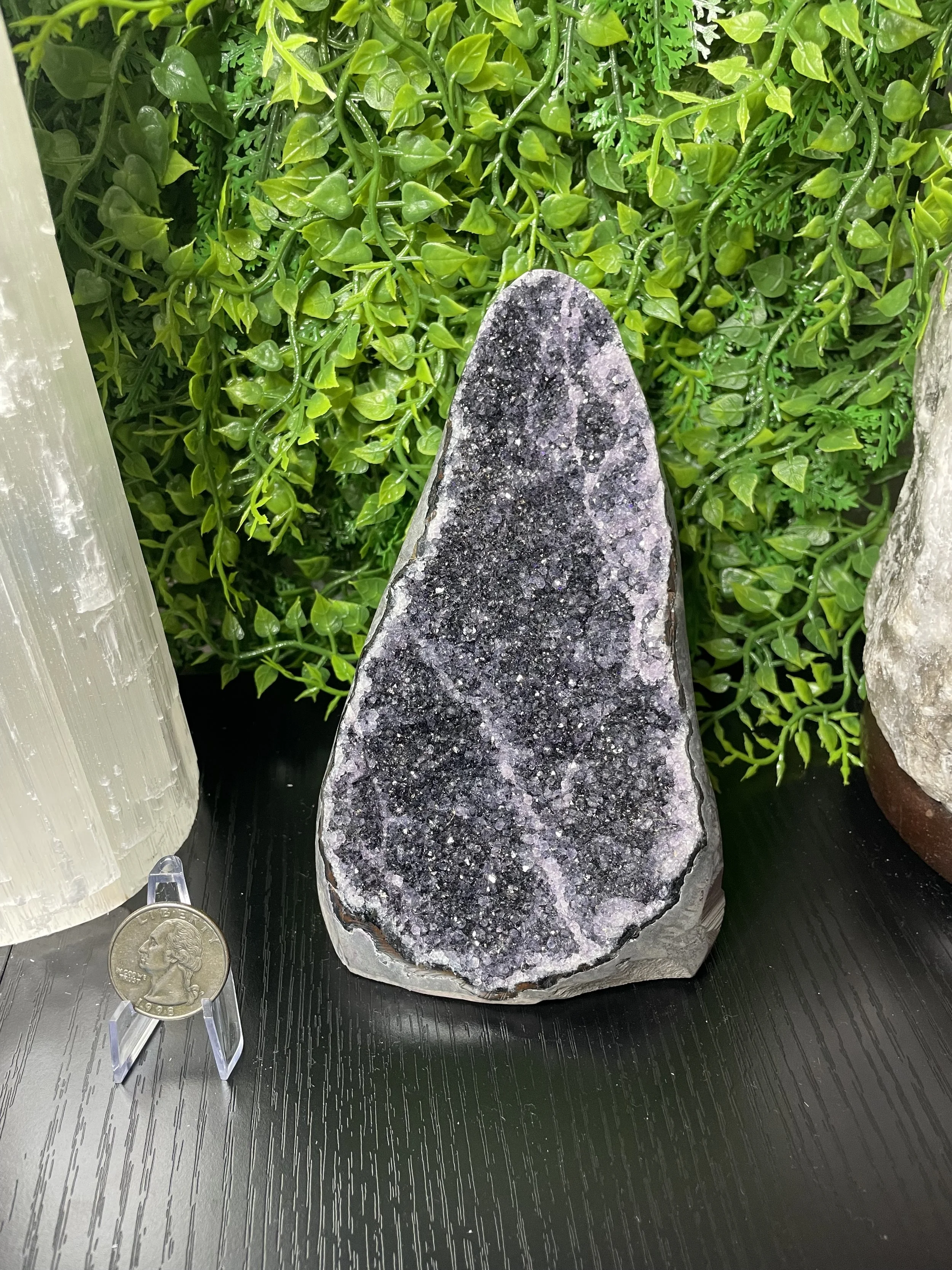 Amethyst Cut Base Carving