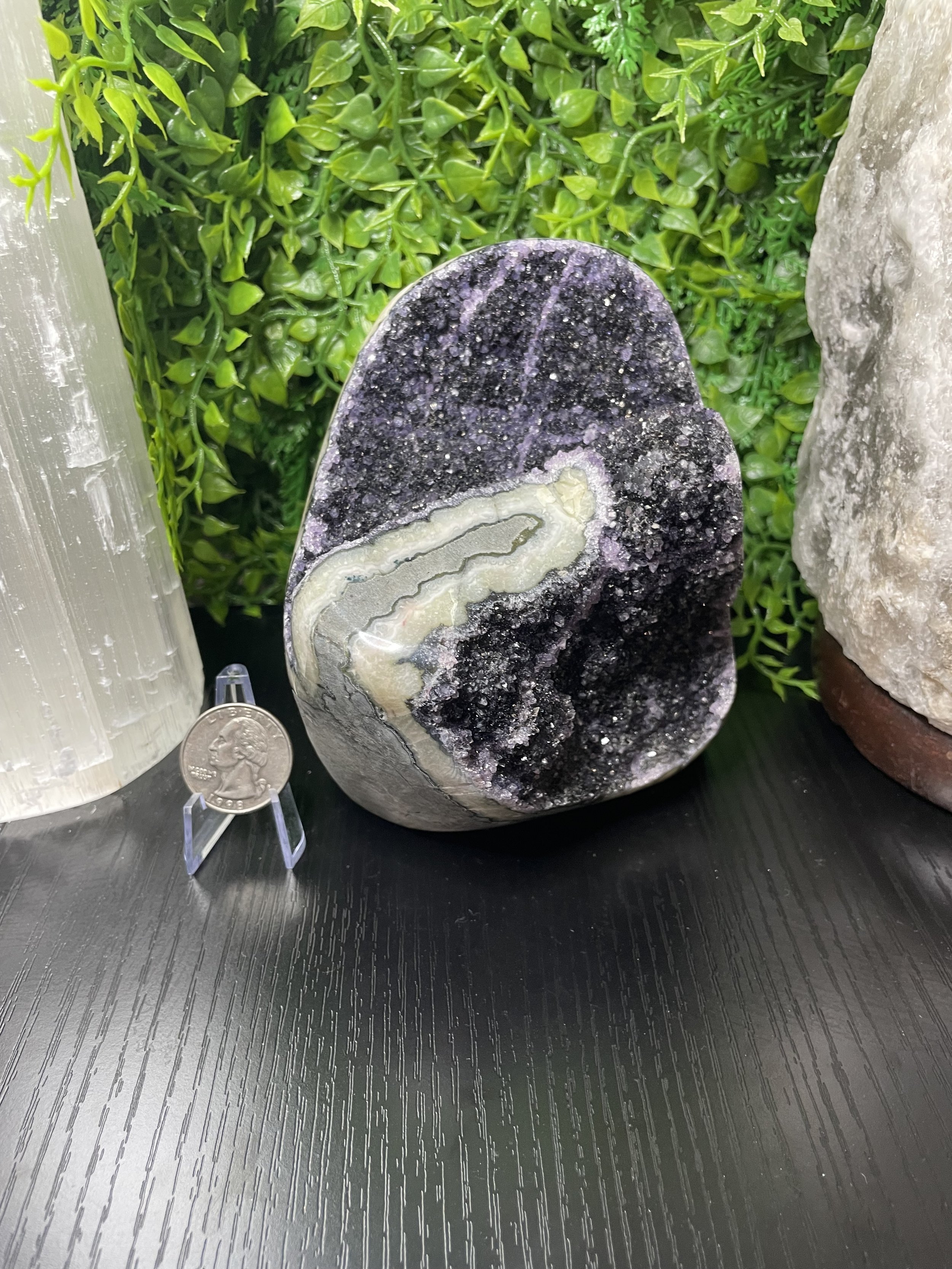 Amethyst Cut Base Crystal Carving from Uruguay