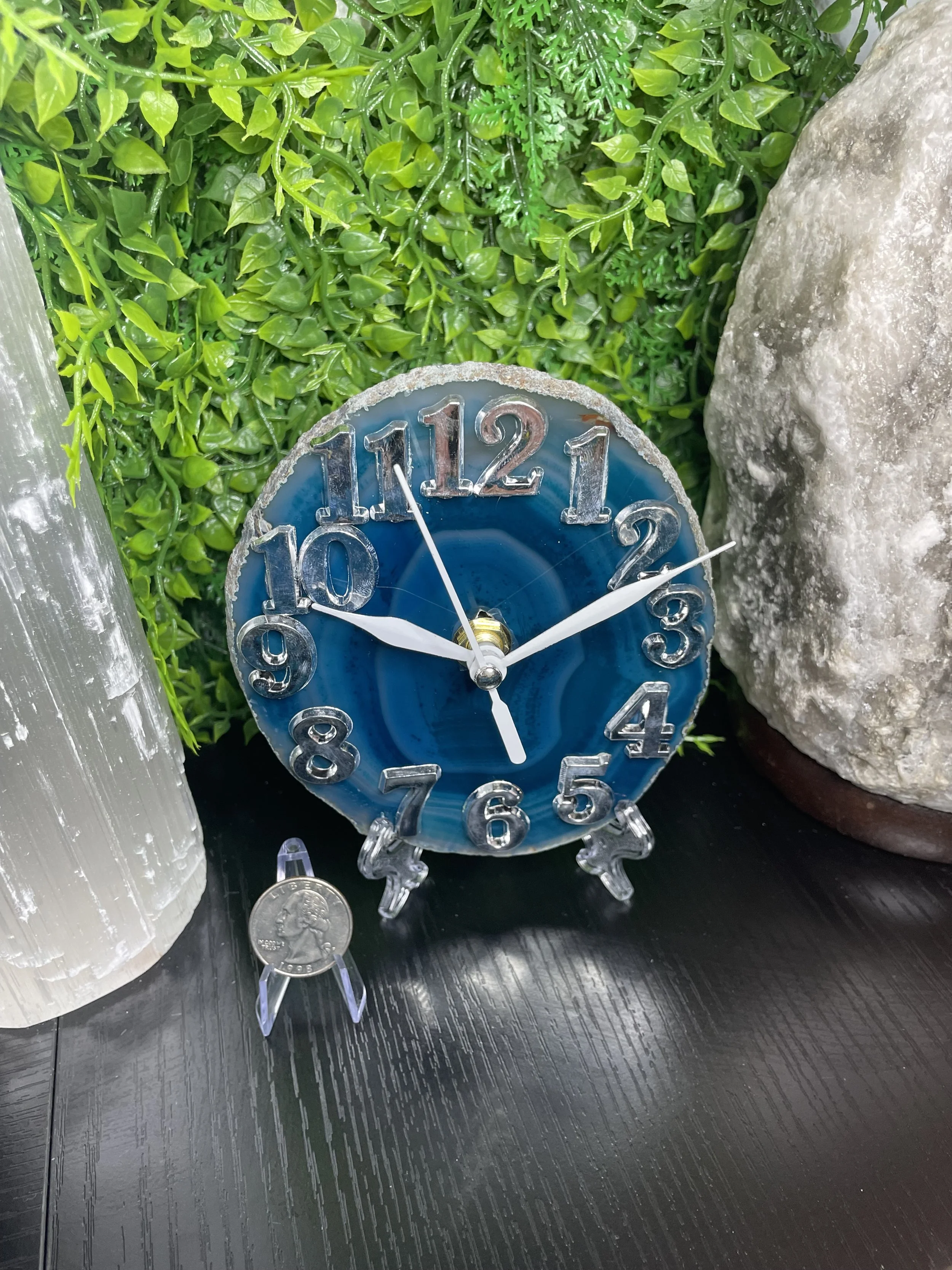 Agate Clock (Light Blue)