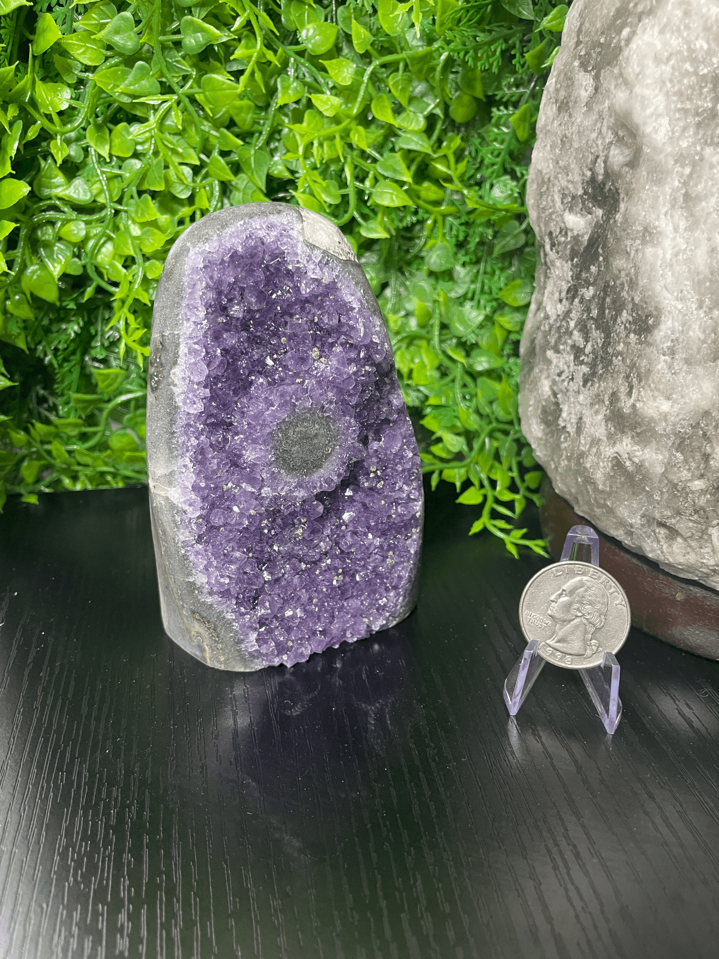 Amethyst Cut Base With Stalactite