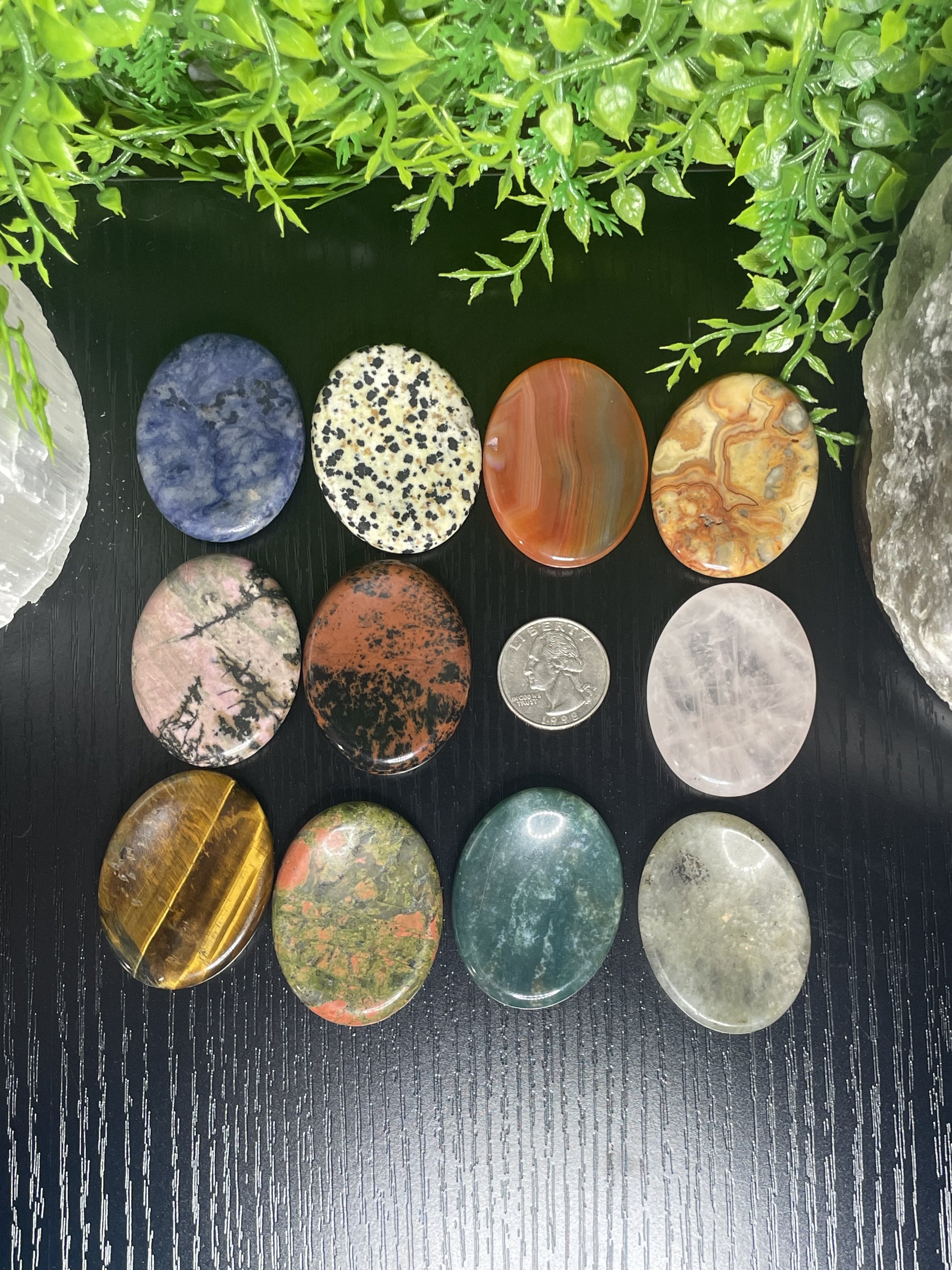 Worry Stone Crystal Carving