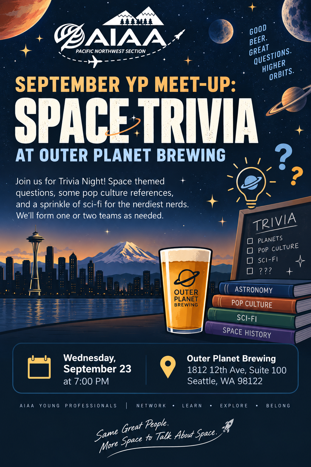 Pacific Northwest: YP Meet-Up: Space Trivia