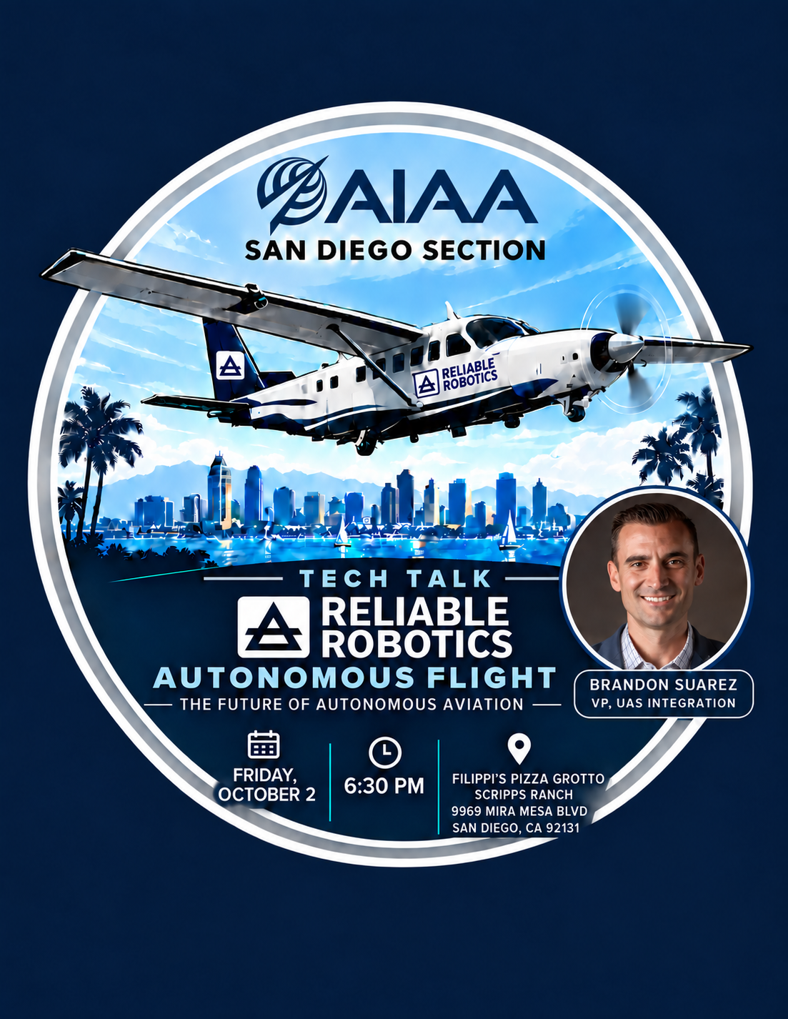 San Diego: Tech Talk - Brandon Suarez, Reliable Robotics