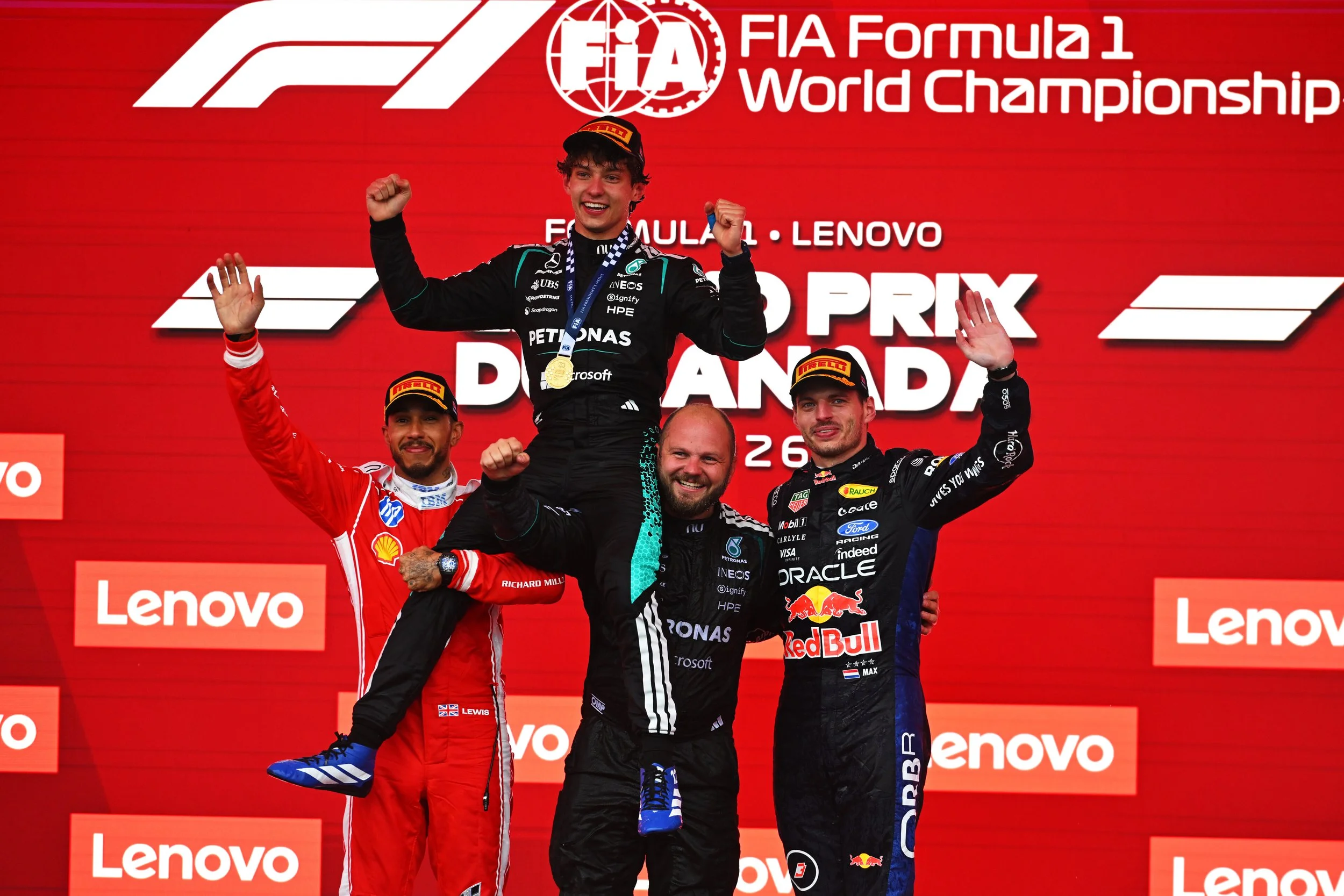 Lewis Hamilton win his first Grand Prix for Ferrari