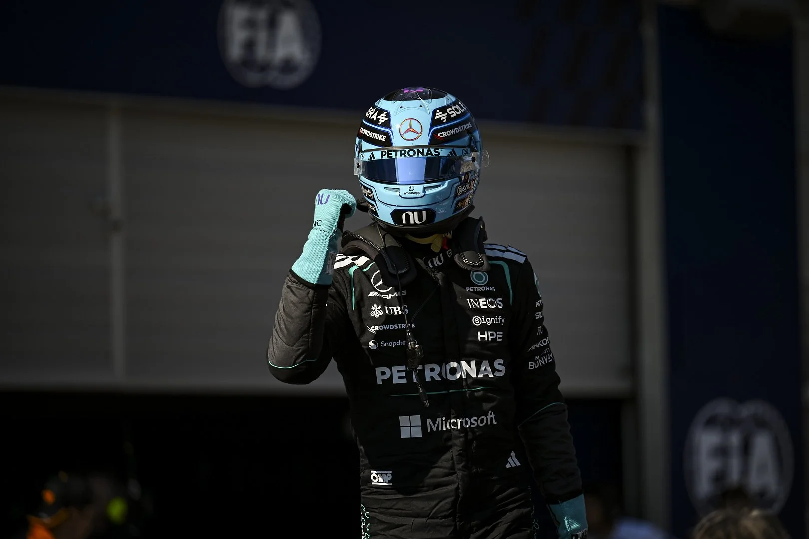 George Russell during the 2026 Austrian Grand Prix weekend.