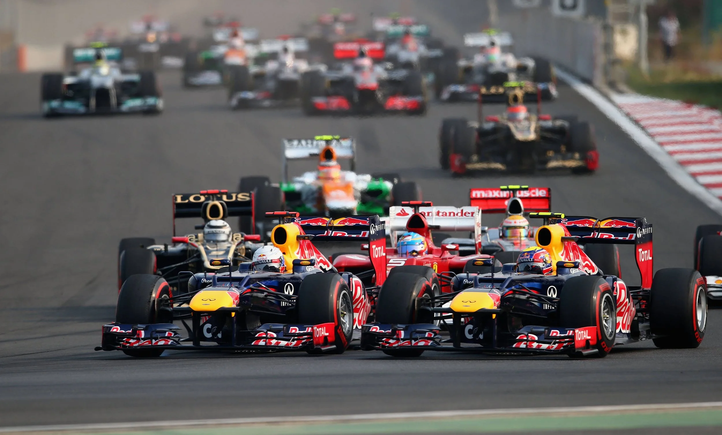 Sebastian Vettel and Mark Webber during their time as Red Bull Racing teammates.