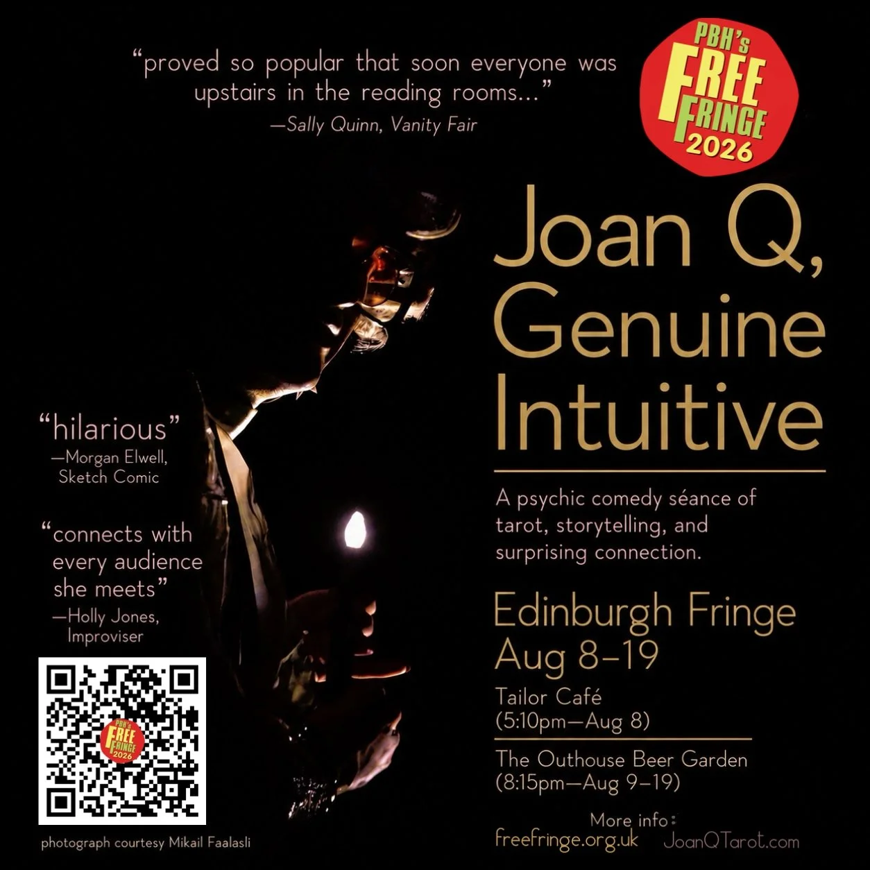 Joan Q at Edinburgh Fringe
