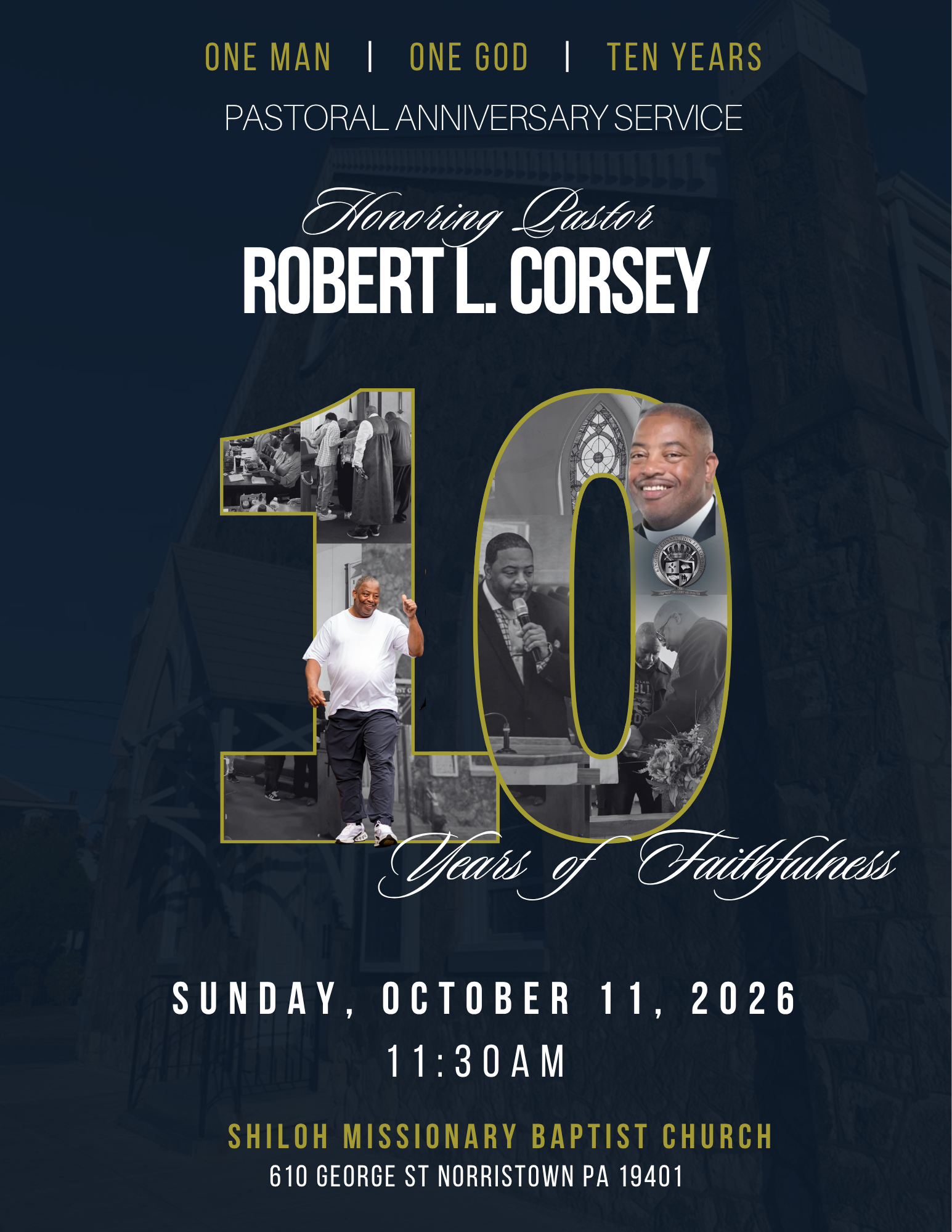 10 Year Pastoral Anniversary Service 