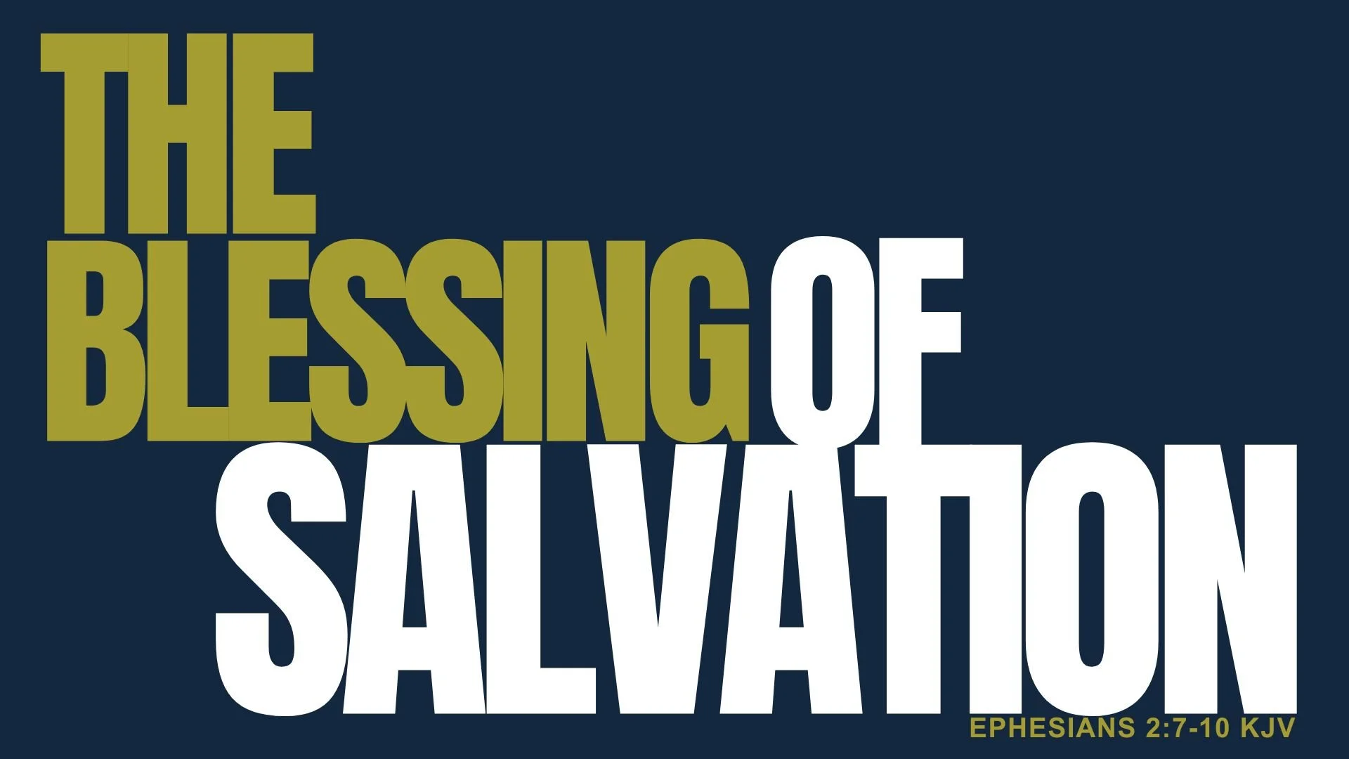 The Blessing of Salvation | June 7