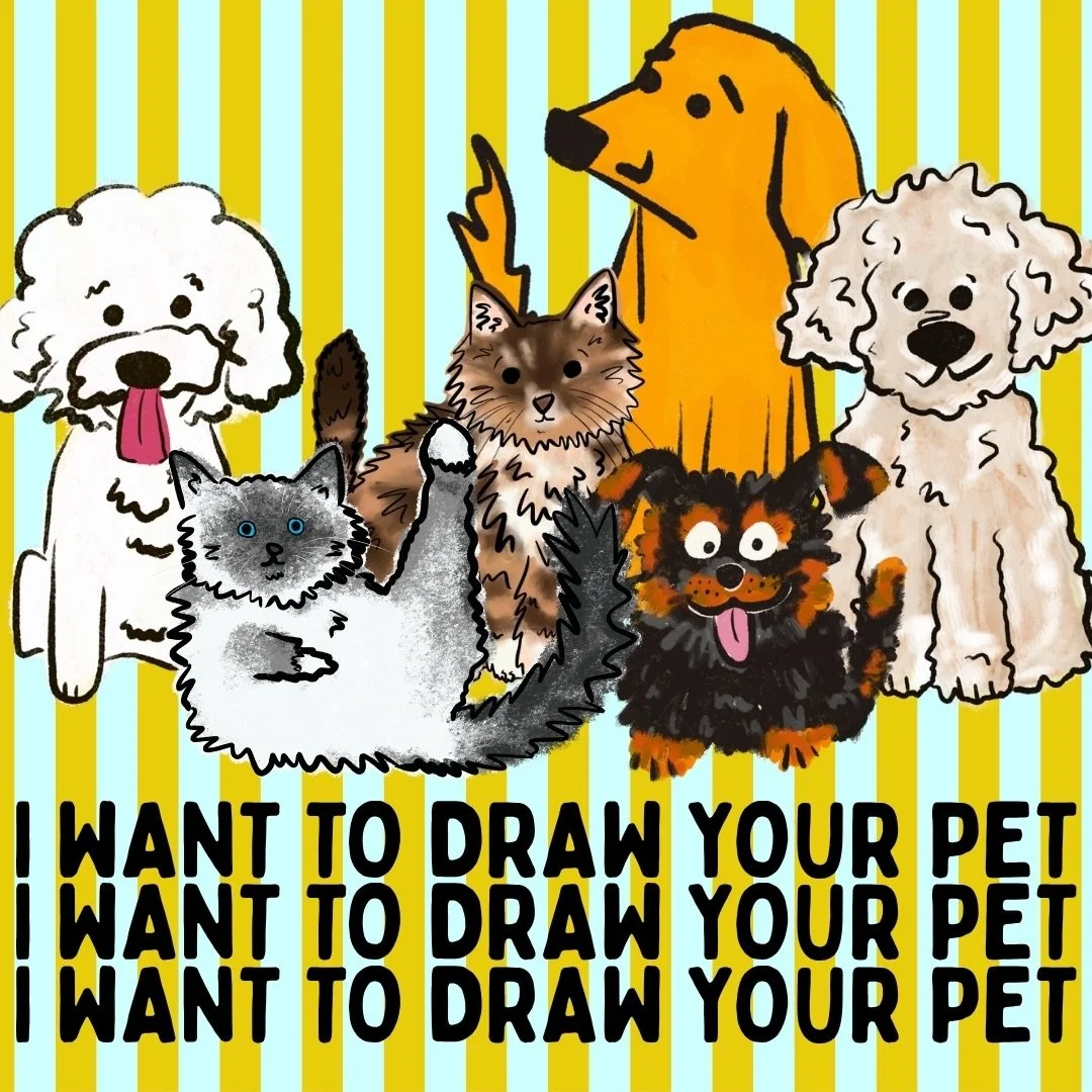 Little Tomato is needing more furry friends to showcase!

My critter stickers, cards and iron on transfers are in need of an animal refresh and I could use your help! 

If you want a doodle of your fur baby included in some of my summer creations ple