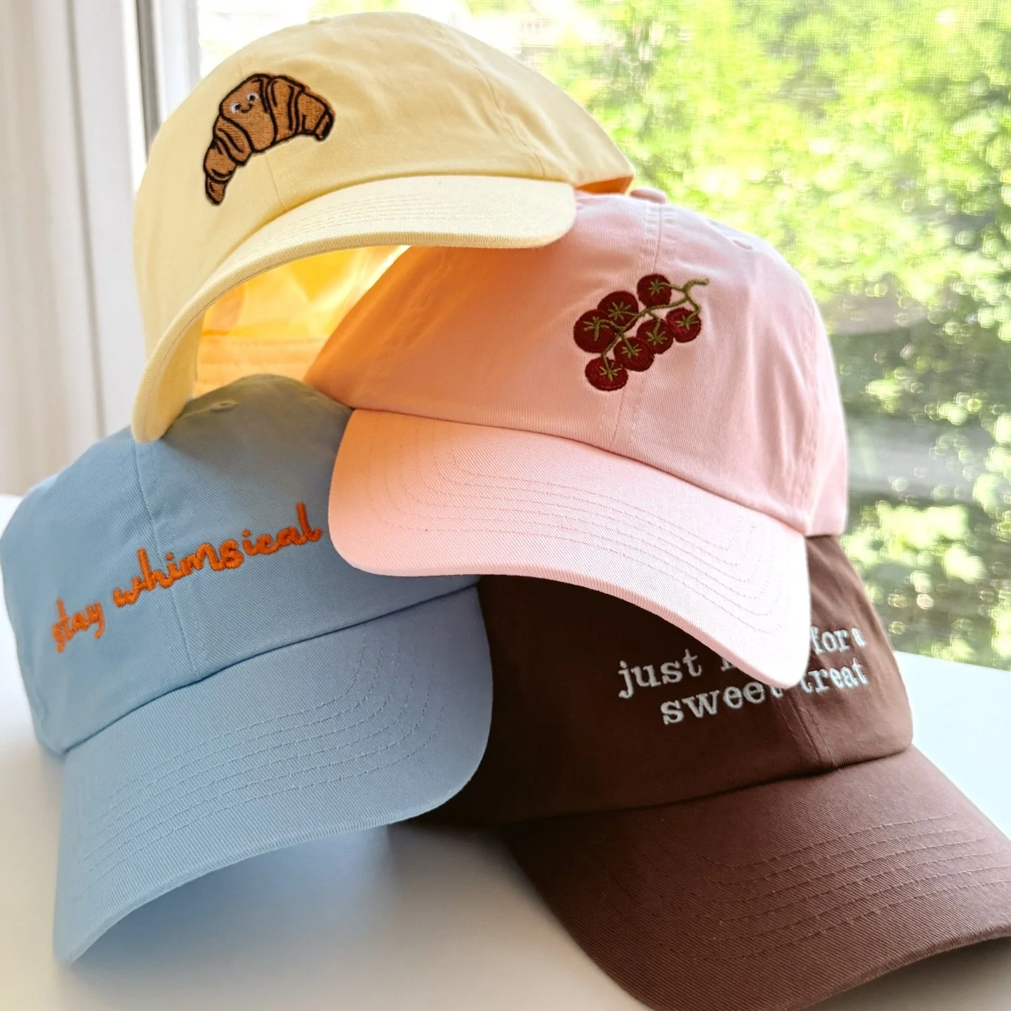DAD CAPS ARE LIVE ON MY WEBISTE! ✨🍅🍦🥐

Shop link in my bio - find under shop -> dad caps 

I only have a handful left of certain styles since you guys LOVED these at @theclevelandmarket but not to fear since my fearless partner in embroidery (@