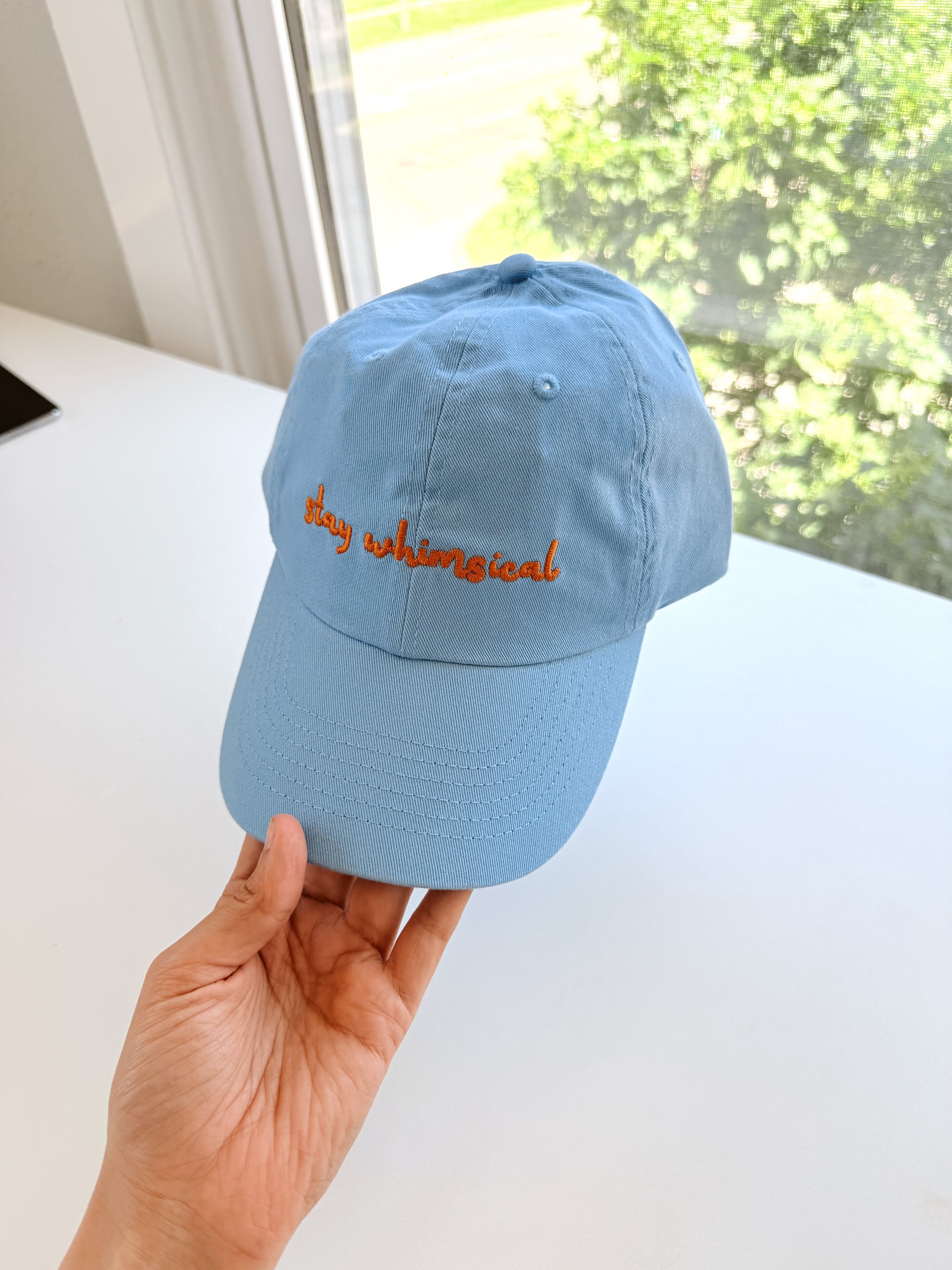 Dusted Blue Stay Whimsical Dad Cap