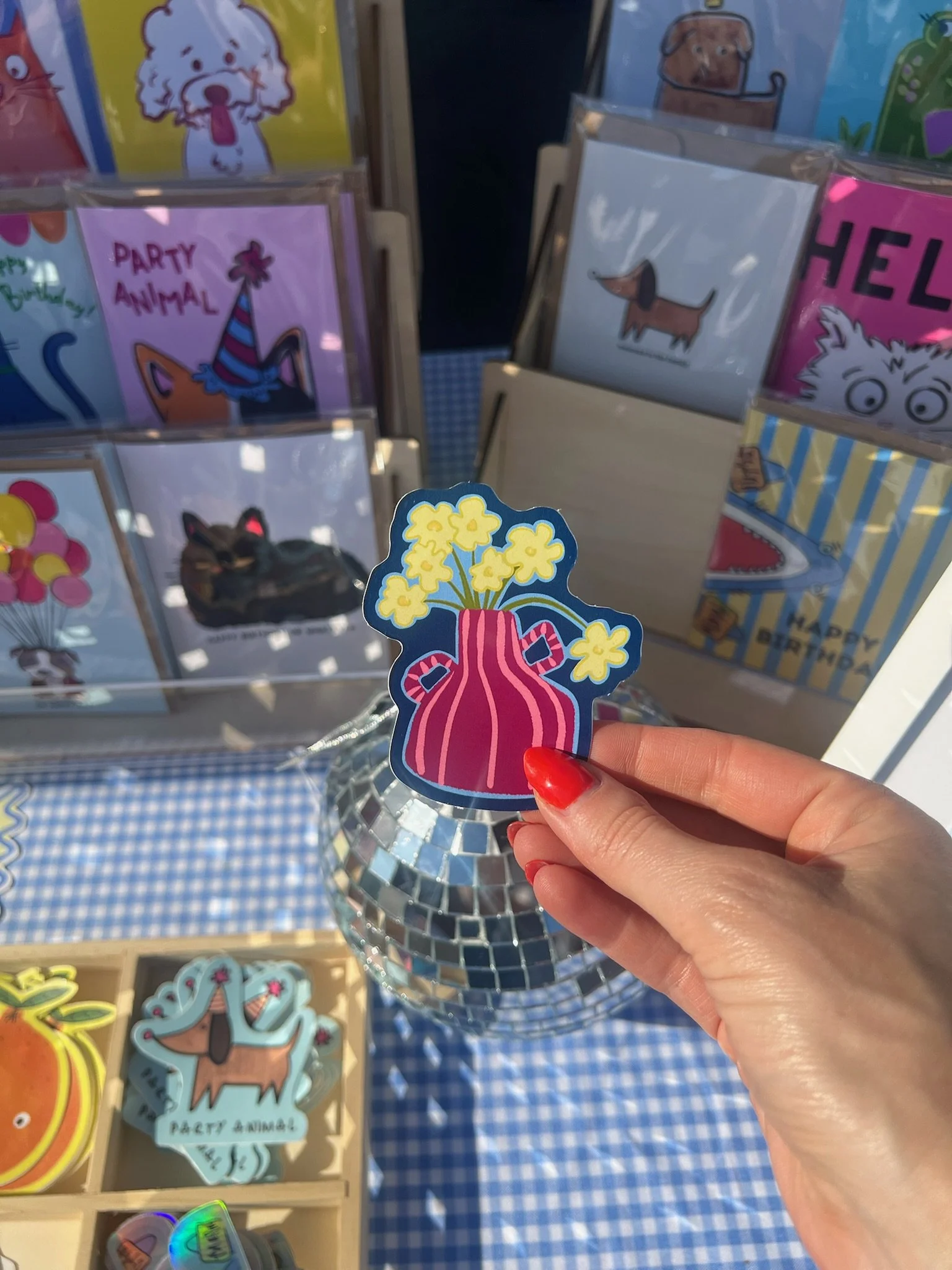 Doodled Floral Bouquet Sticker