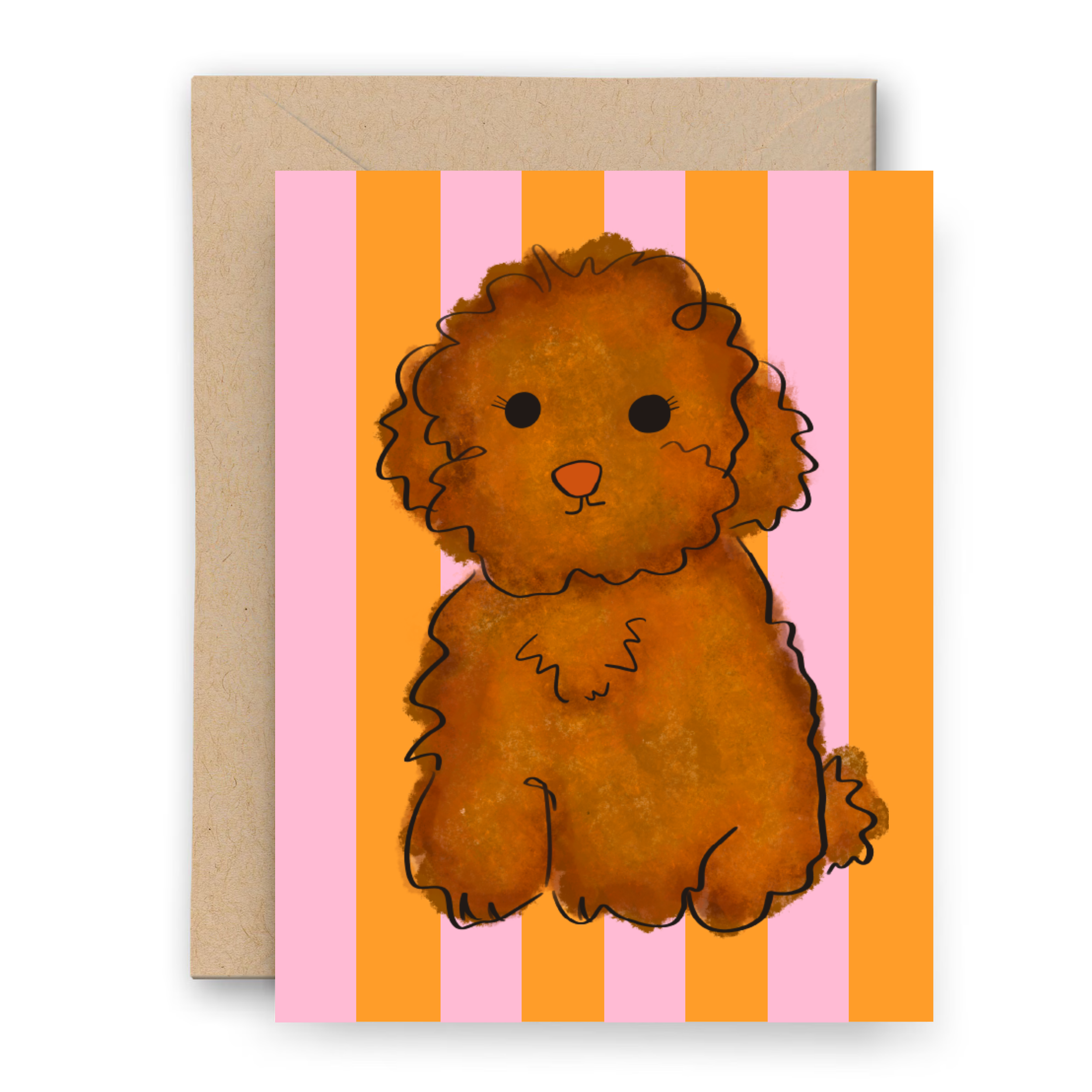 Brown Fluffy Preppy Dog